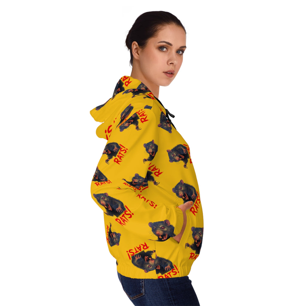 RHD: "RAT" (Multi) - Women’s Full-Zip Hoodie - Yellow