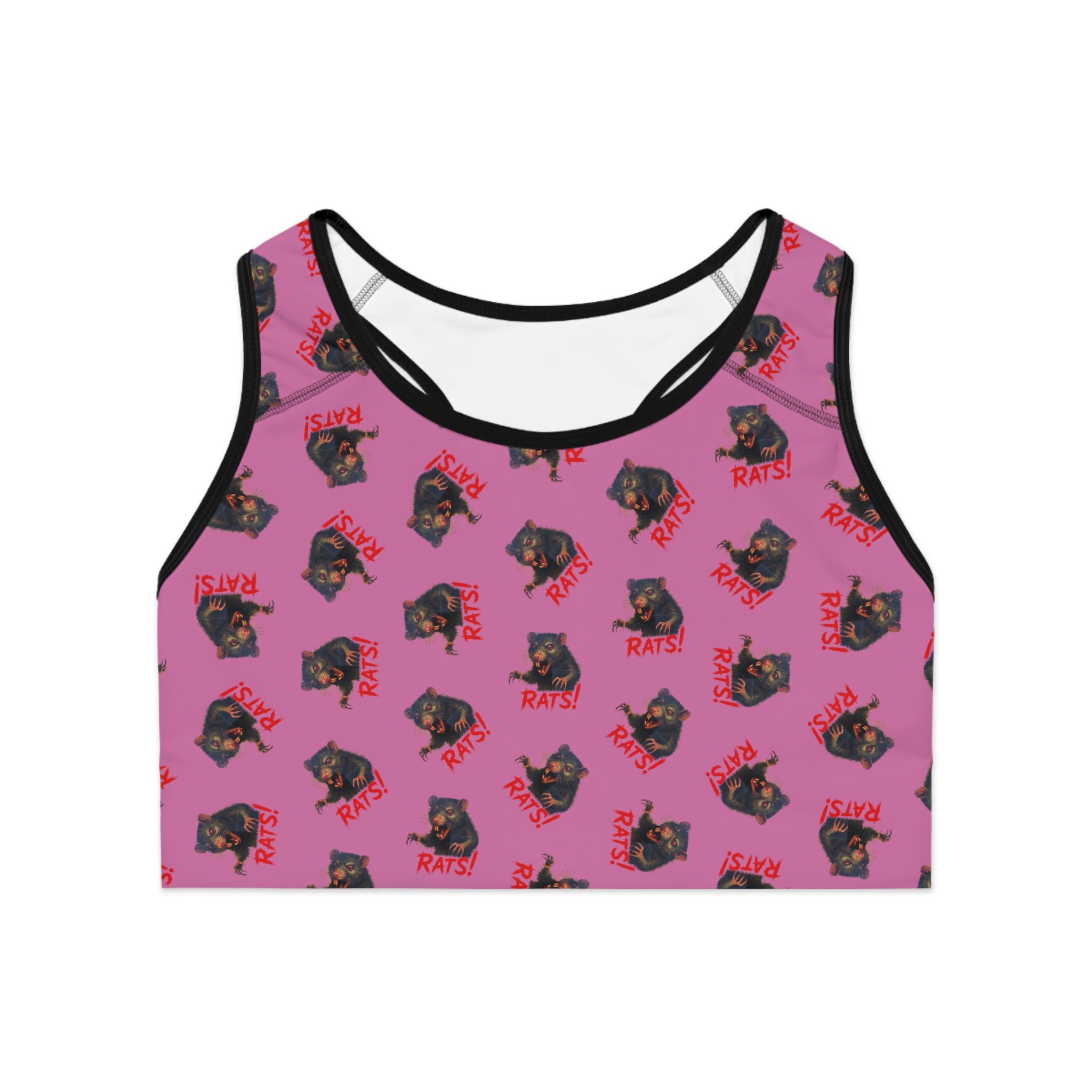 RAW: "RAT" (Multi) - Women's Sports Bra - Pink