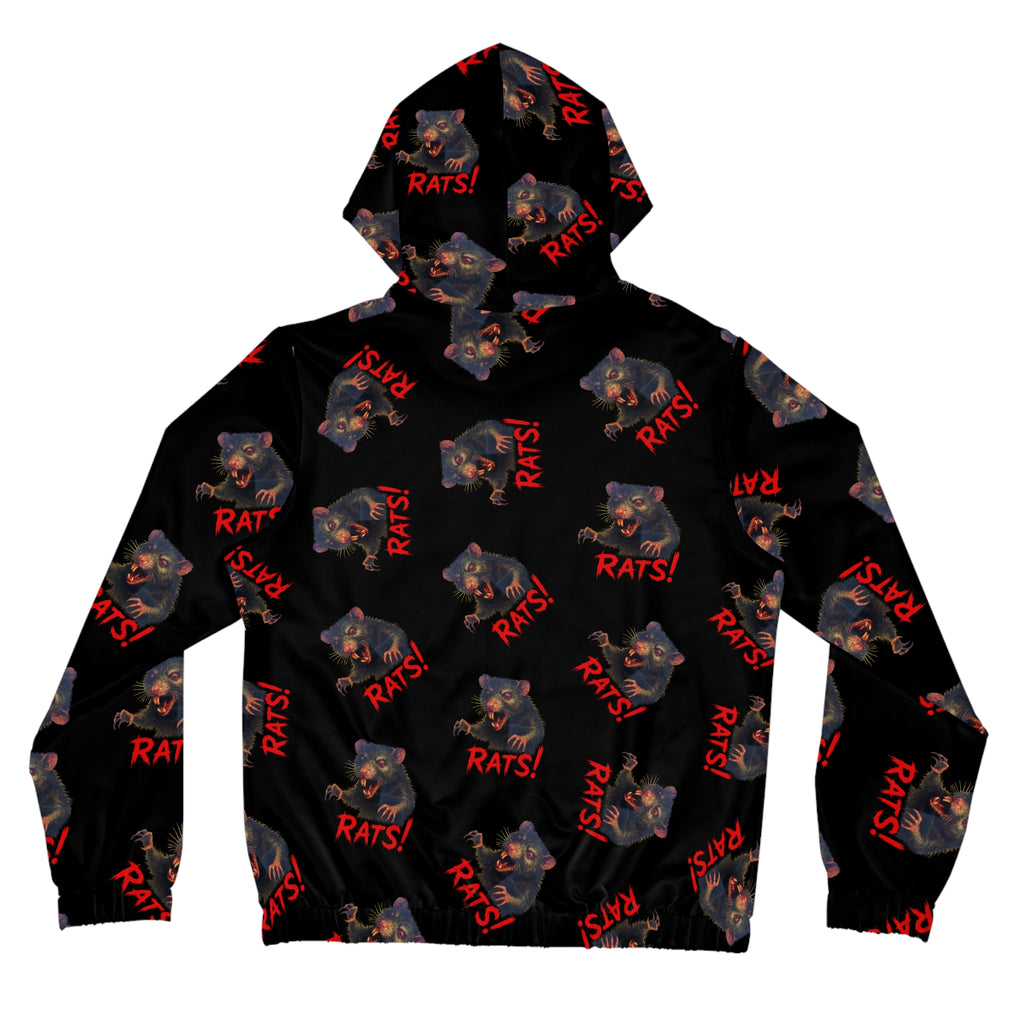 RHD: "RAT" (Multi) - Women’s Full-Zip Hoodie - Black