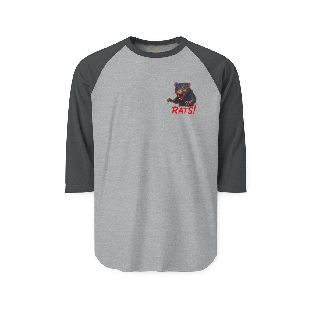 RRS: "RAT" Small Logo - Unisex Three-Quarter Sleeve Raglan Shirt