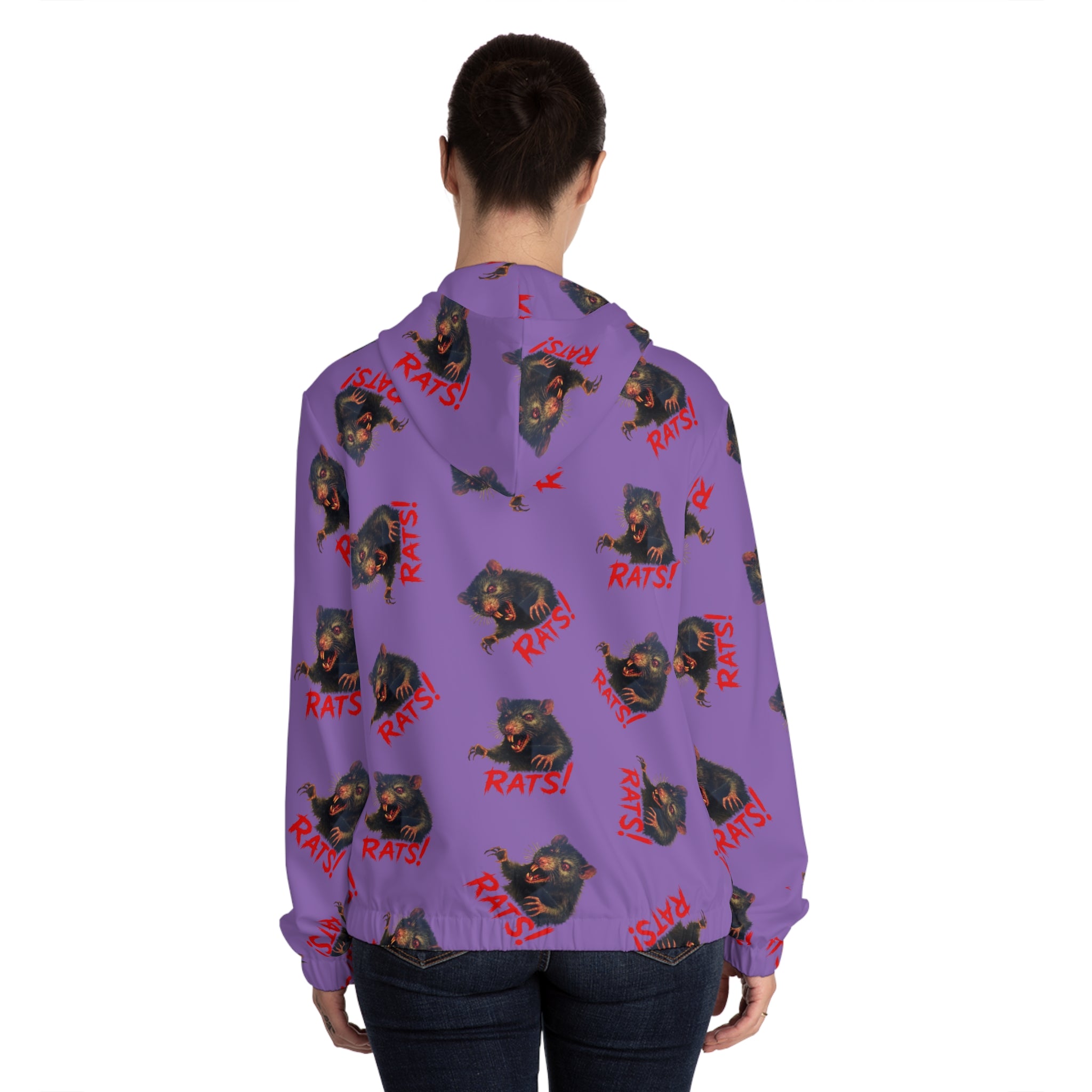 RHD: "RAT" (Multi) - Women’s Full-Zip Hoodie - Lavender