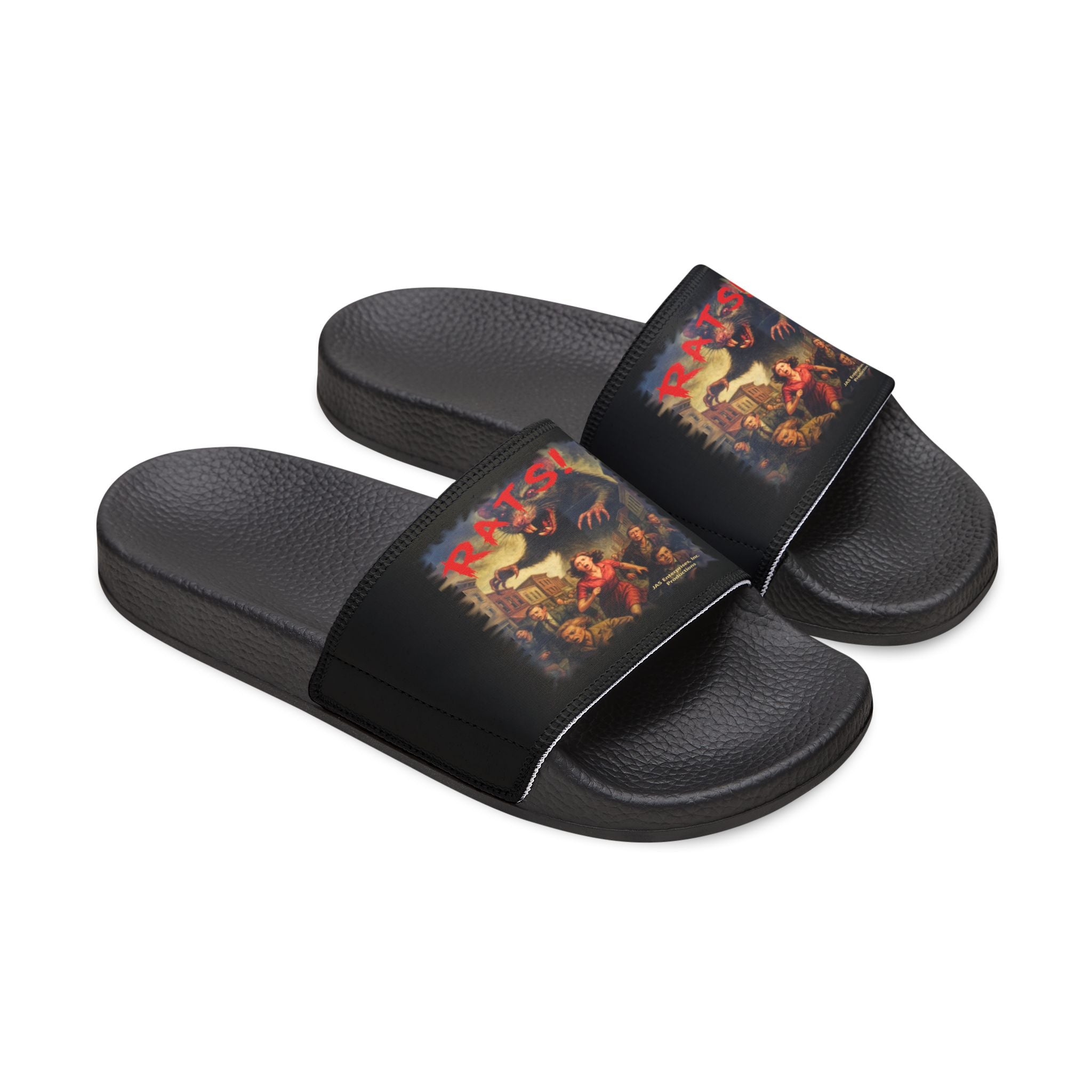 RFW: "RATS!" Logo - Men's Removable-Strap Sandals (Black)