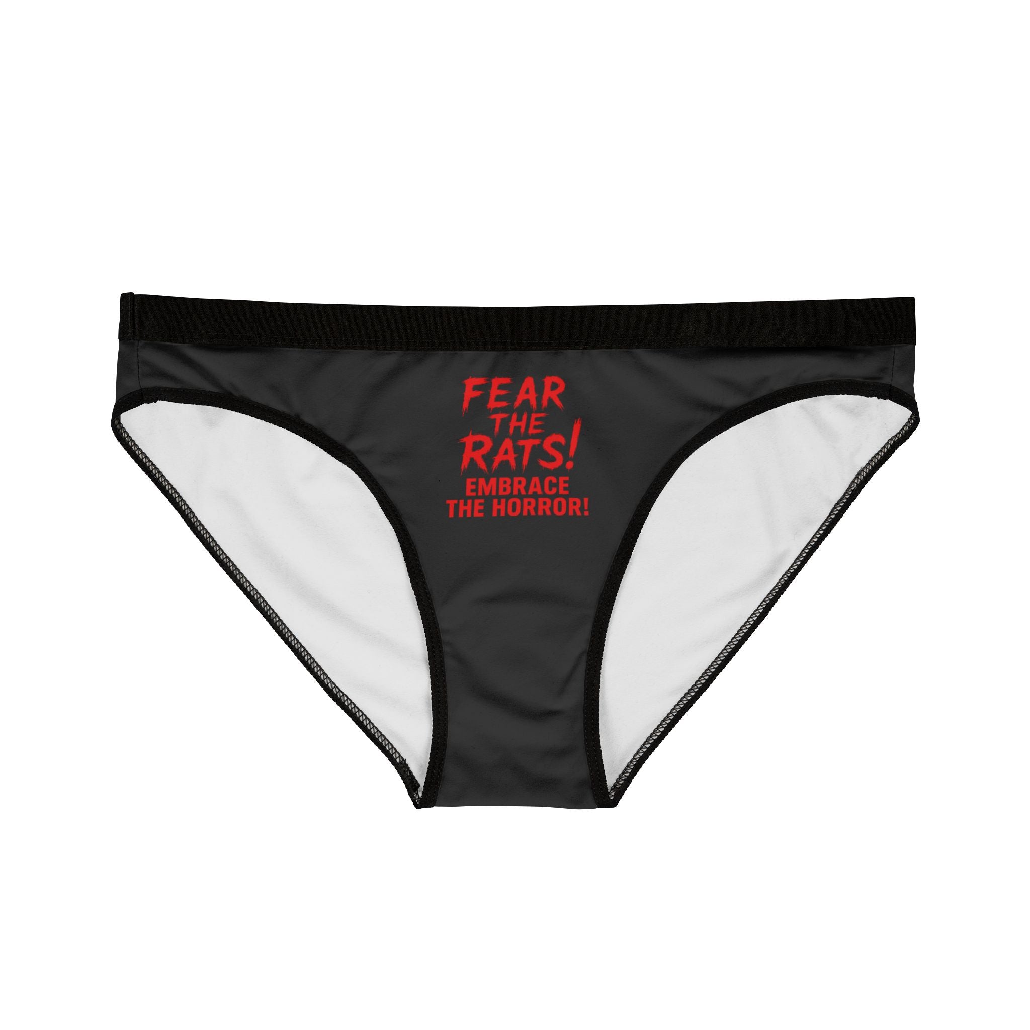 RUG: "Fear the Rats! Embrace the Horror!" - Women's Panties - Black