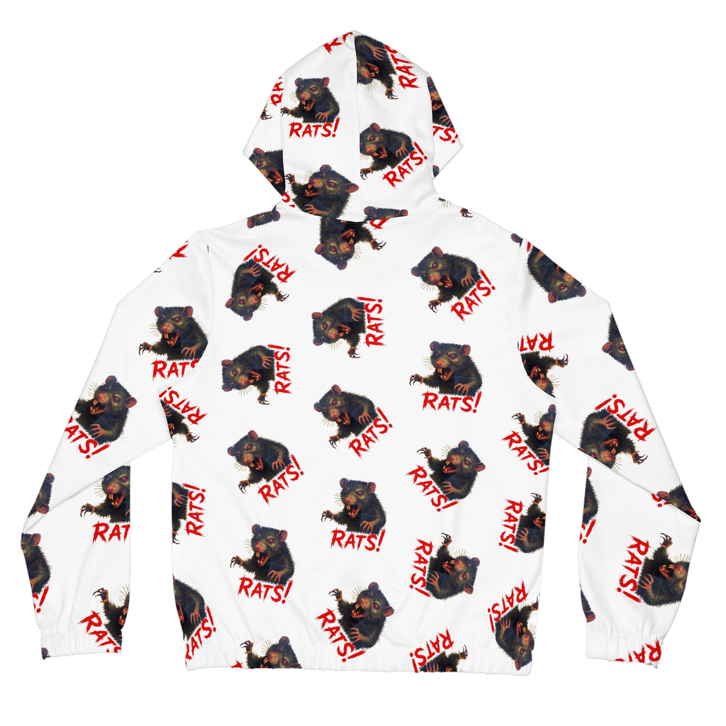RHD: "RAT" (Multi) - Women’s Full-Zip Hoodie - White
