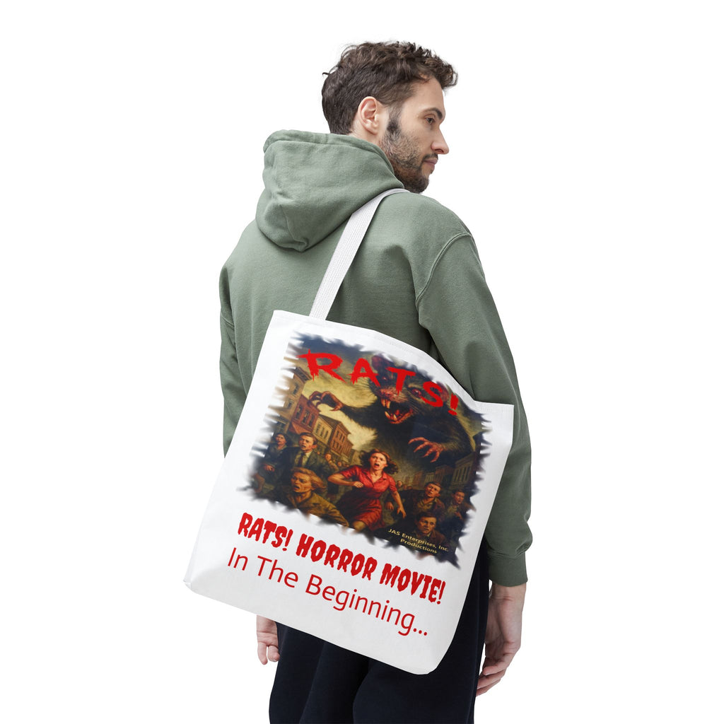 RTB: "RATS!" Logo - Tote Bag - White