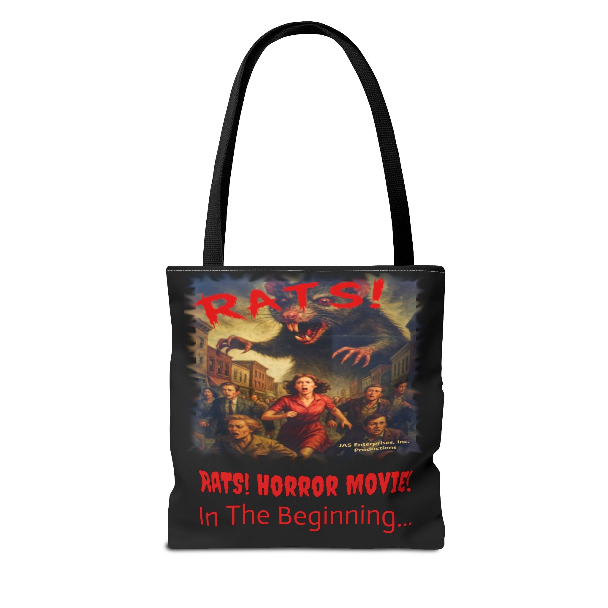RTB: "RATS!" Logo - Tote Bag - Black