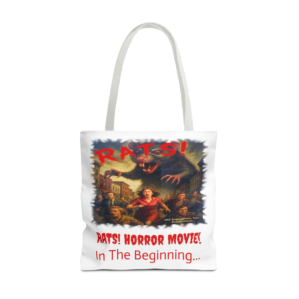 RTB: "RATS!" Logo - Tote Bag - White