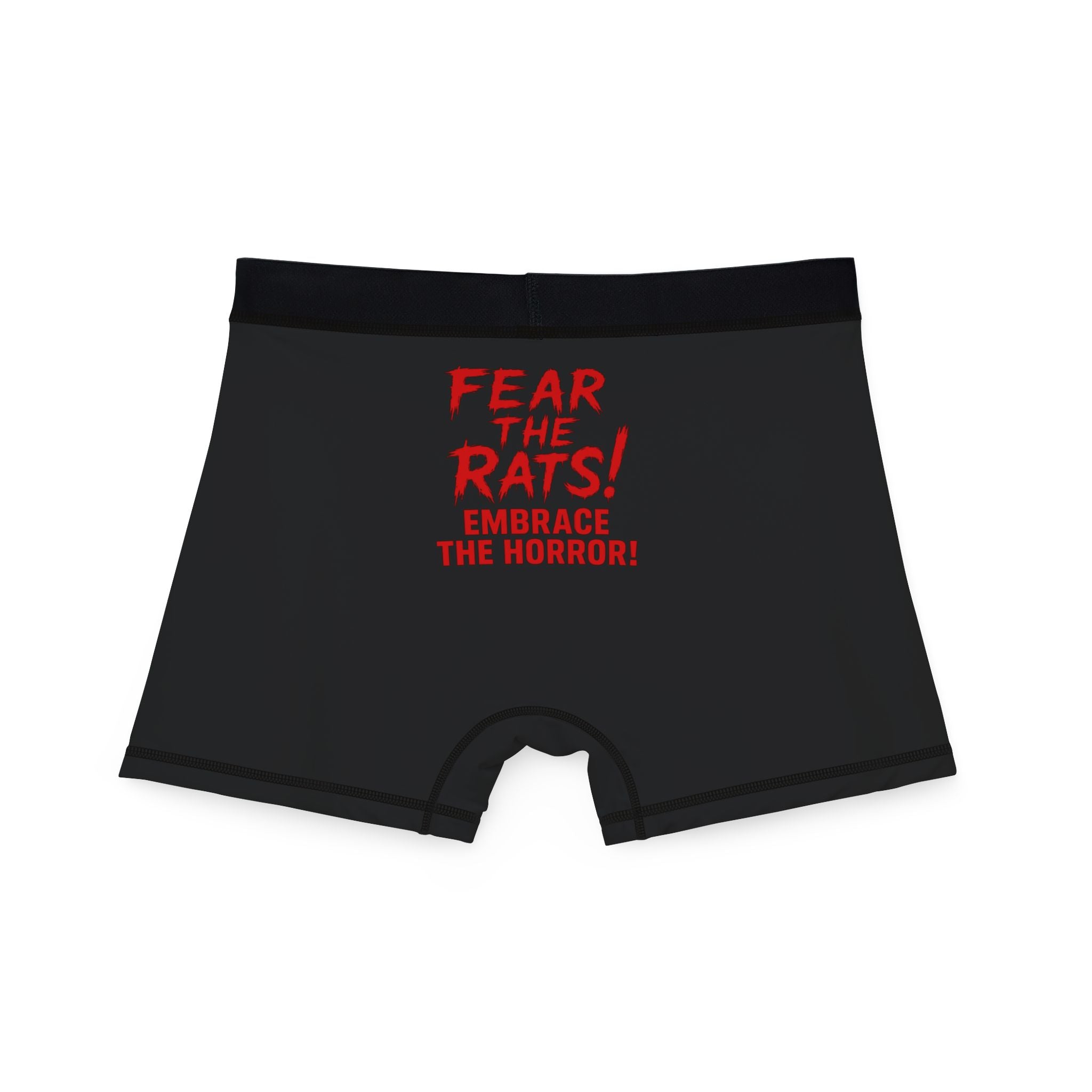 RUG: "RAT" (Fear the Rats! Embrace the Horror! - Back Side) - Men's Boxer Briefs - Black