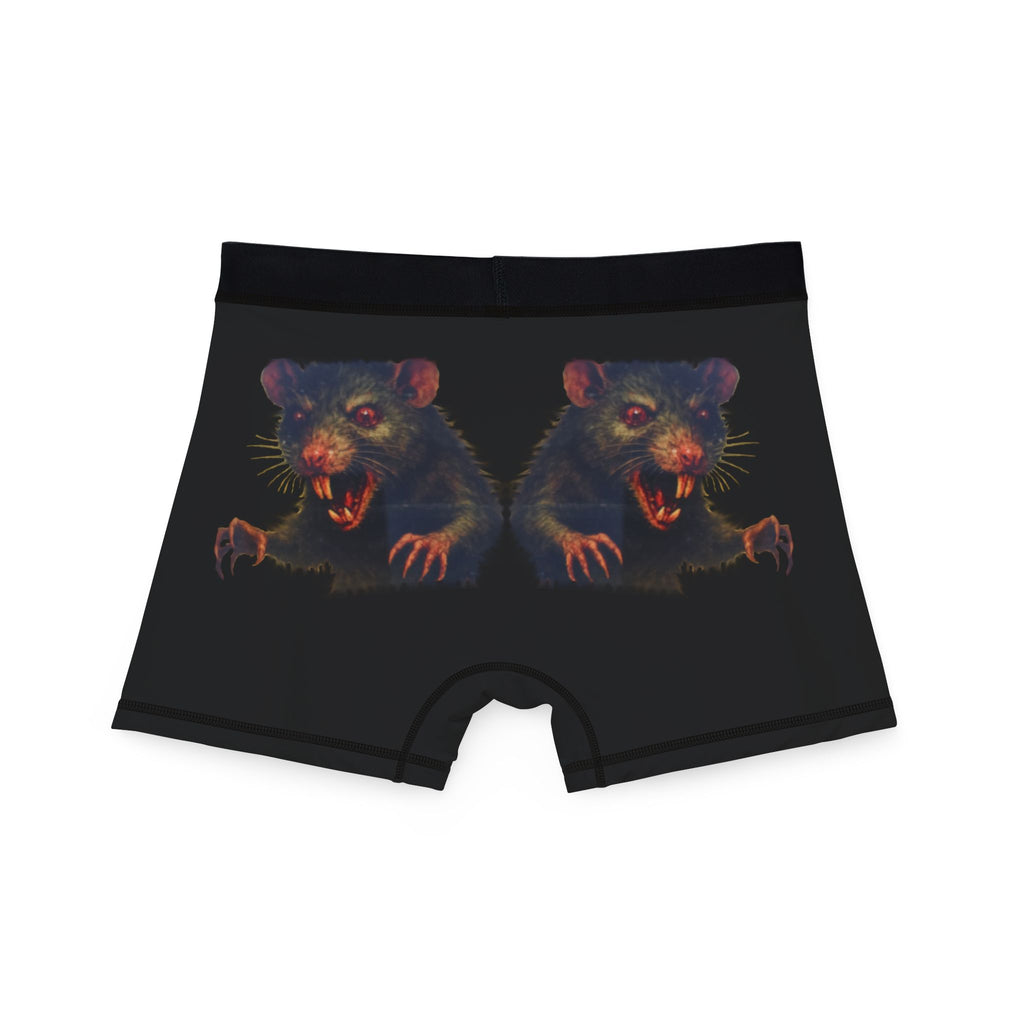 RUG: "Fear the Rats! Embrace the Horror!" (RAT Reversed - Back Side) - Men's Boxer Briefs - Black