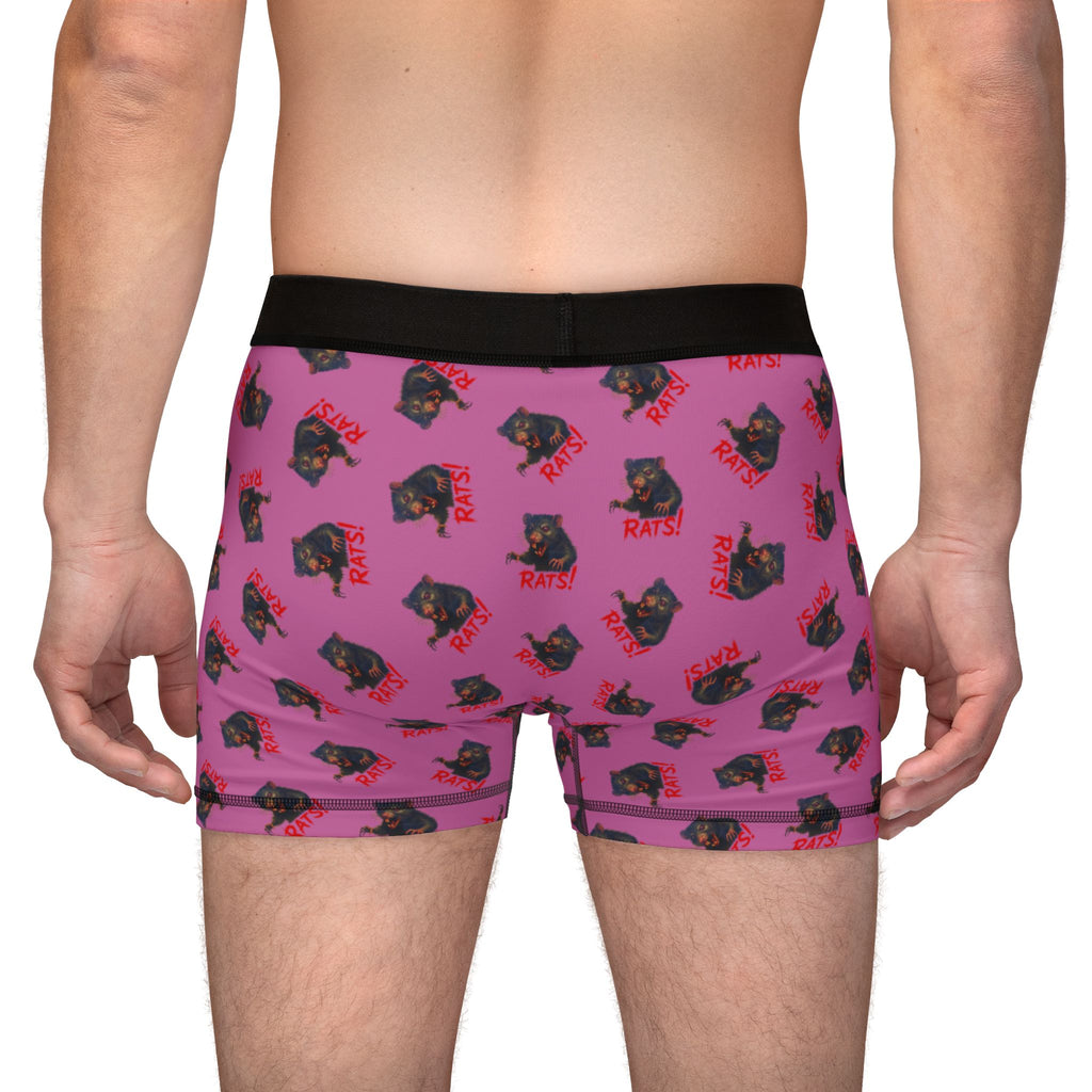 RUG: "RAT" (Multi) - Men's Boxer Briefs - Pink