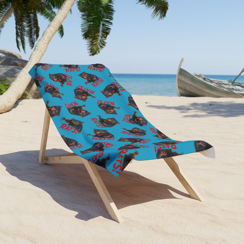RBT: "RAT" (Multi) - Beach Towel - Turquoise