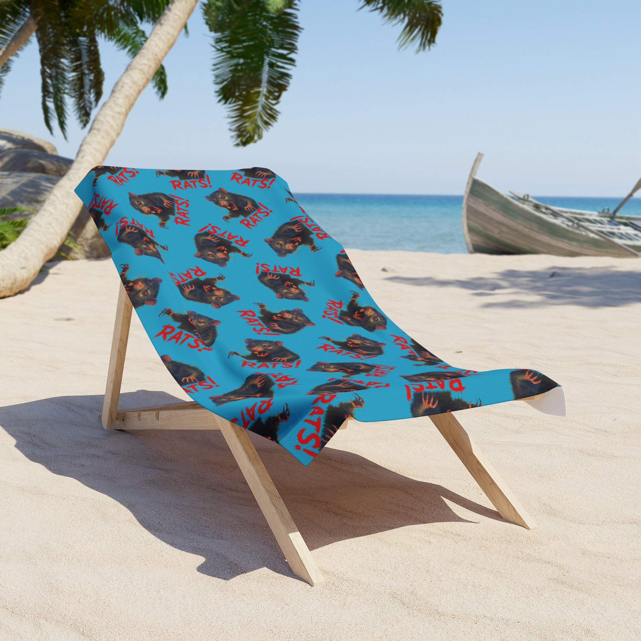 RBT: "RAT" (Multi) - Beach Towel - Turquoise