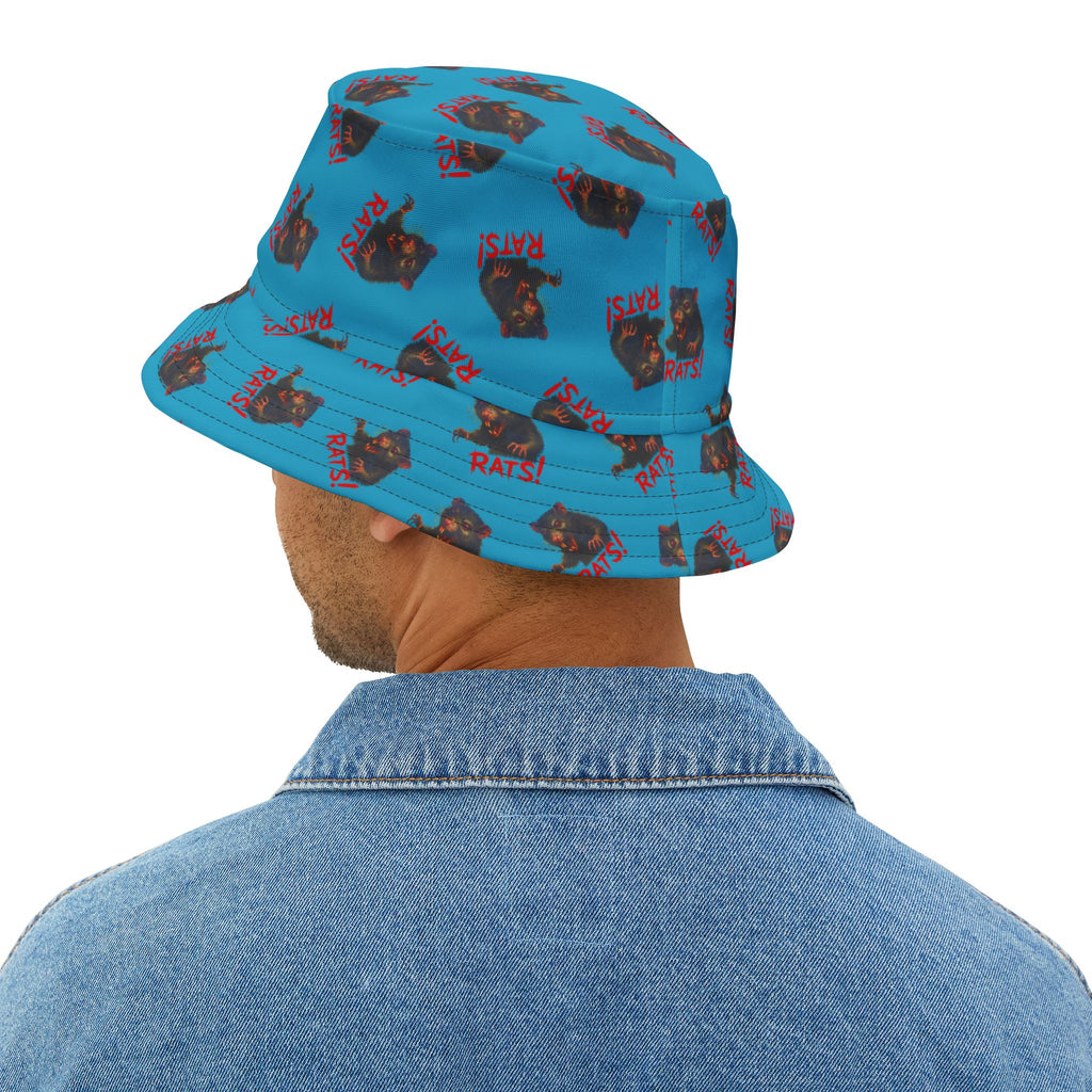 RHT: "RAT" (Multi) - Bucket Hat - Turquoise