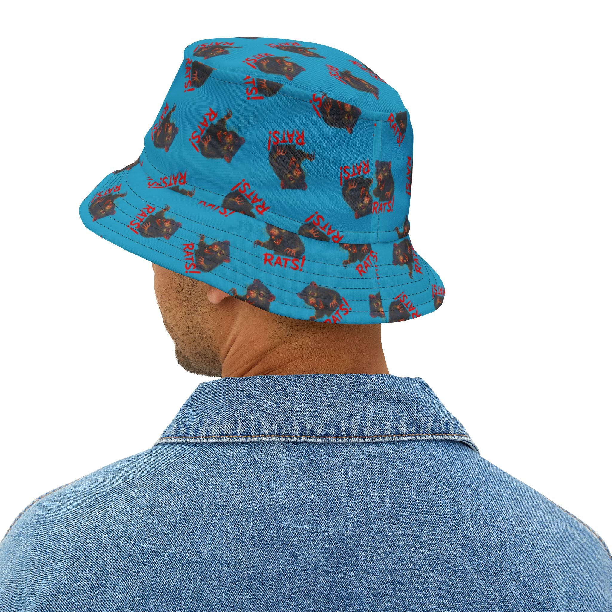 RHT: "RAT" (Multi) - Bucket Hat - Turquoise