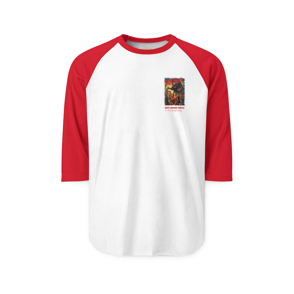 RRS: "RATS!" Small Logo - Unisex Three-Quarter Sleeve Raglan Shirt