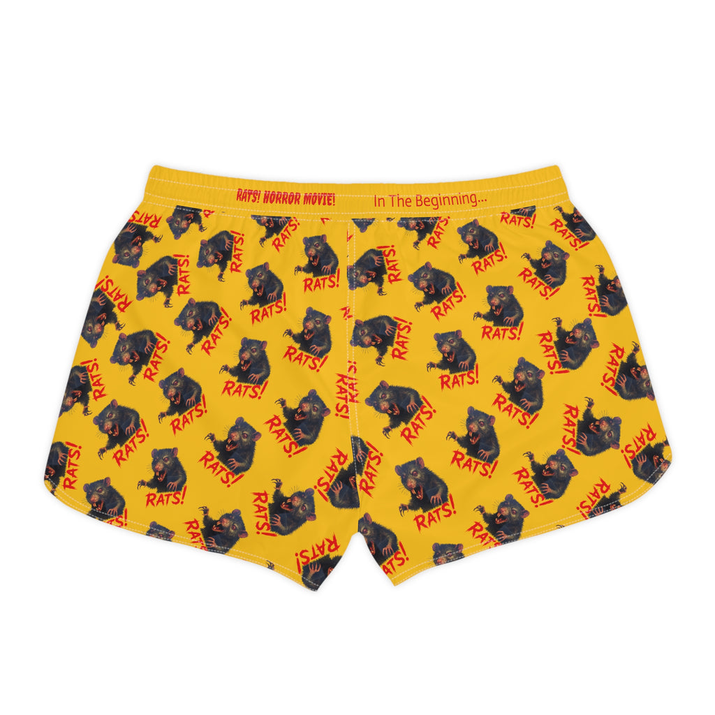 RAW: "RAT" (Multi) - Women's Casual Shorts - Yellow