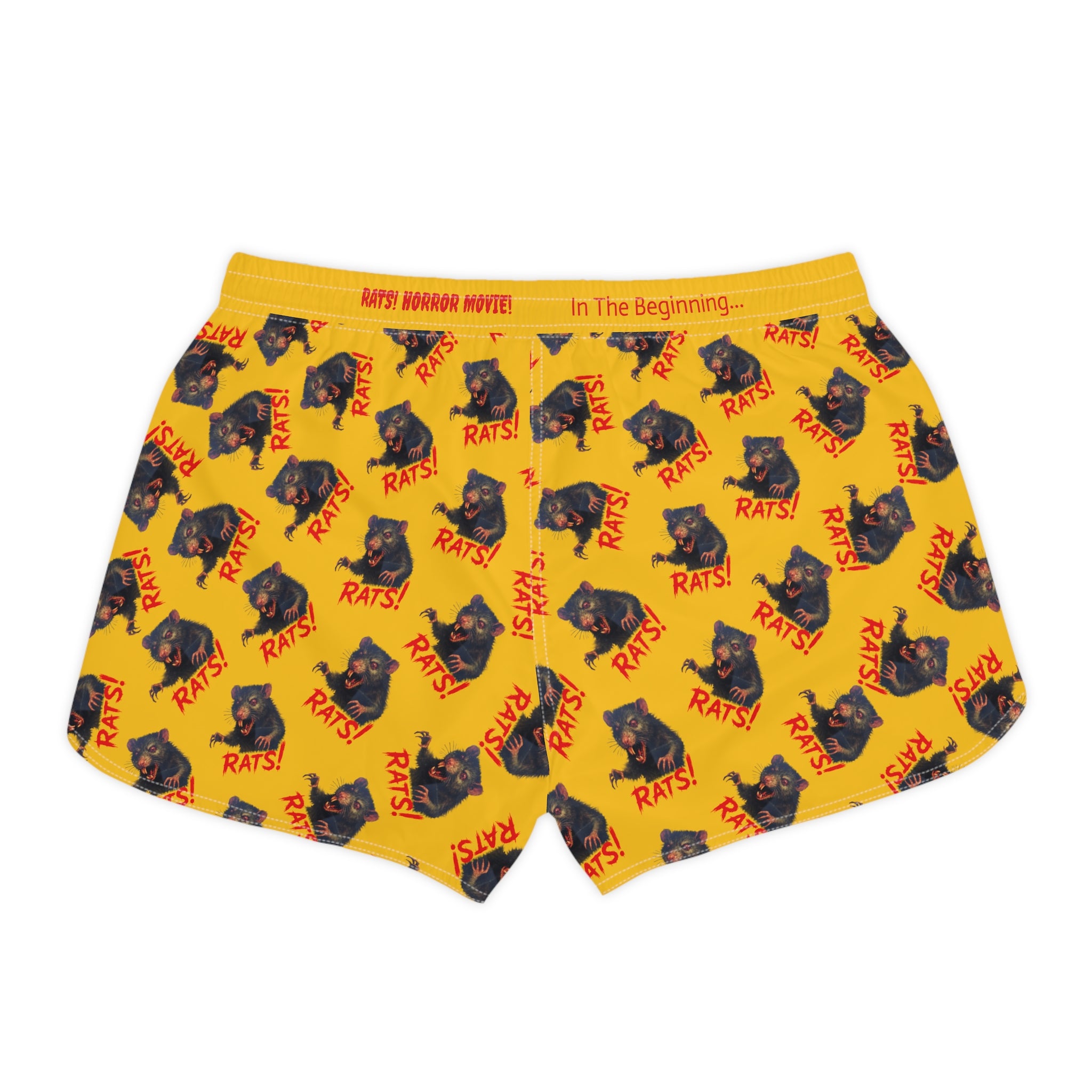 RAW: "RAT" (Multi) - Women's Casual Shorts - Yellow