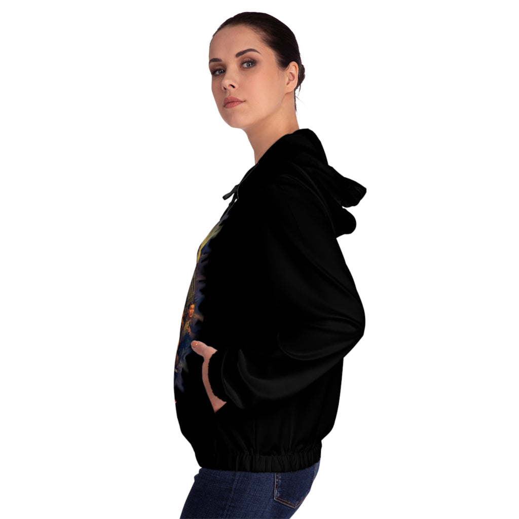 RHD: "RATS!" - Movie Title Logo - Women’s Full-Zip Hoodie - Black