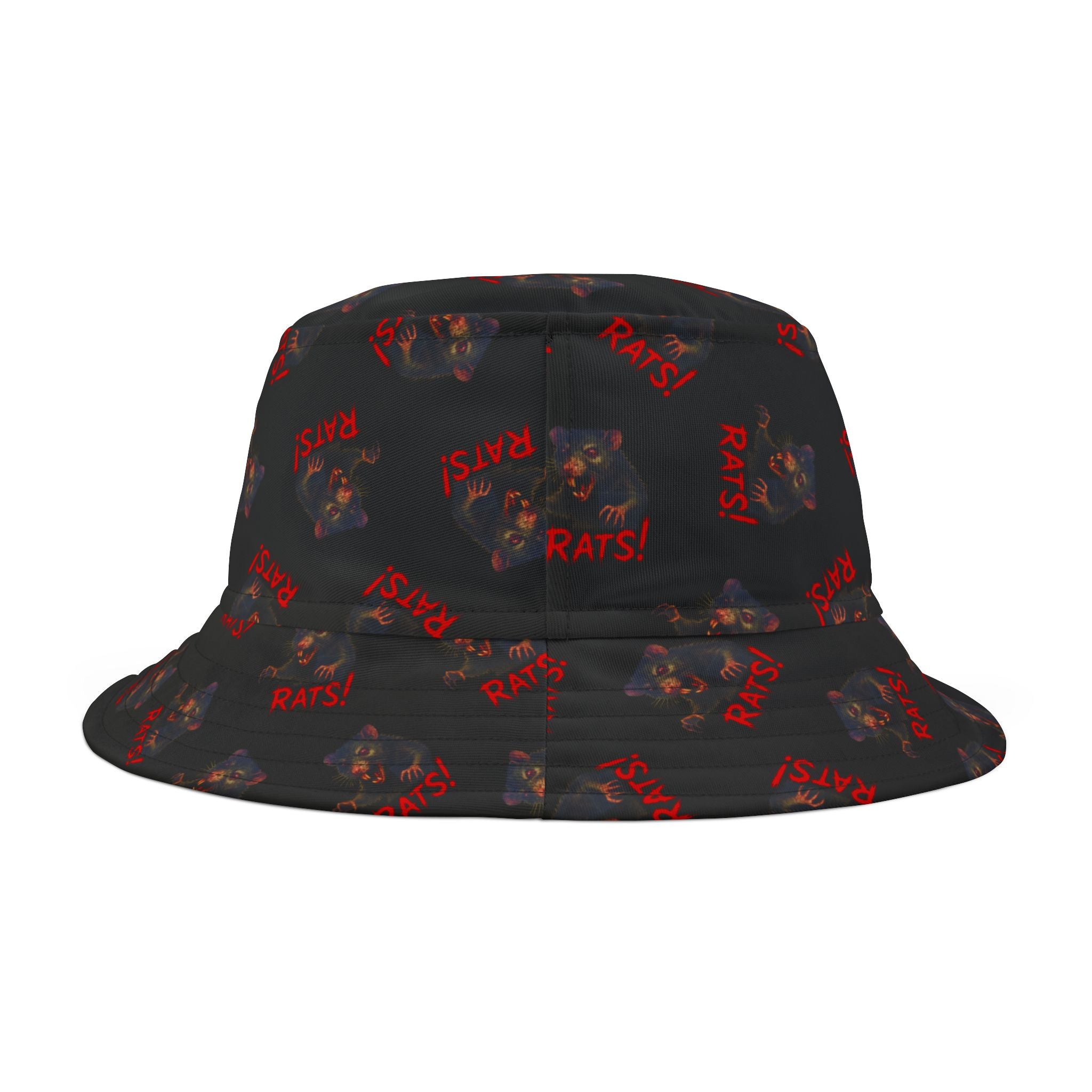RHT: "RAT" (Multi) - Bucket Hat - Black