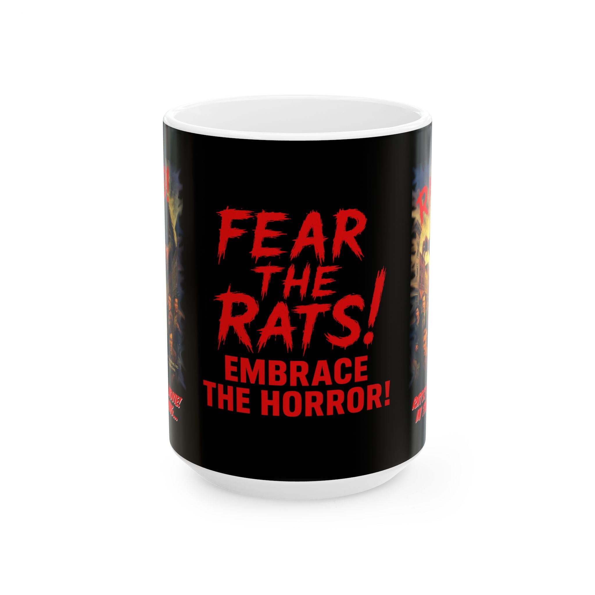 RMG: "Rats! Horror Movie! In The Beginning..." Movie Title Logo - Ceramic Mug (11oz, 15oz)