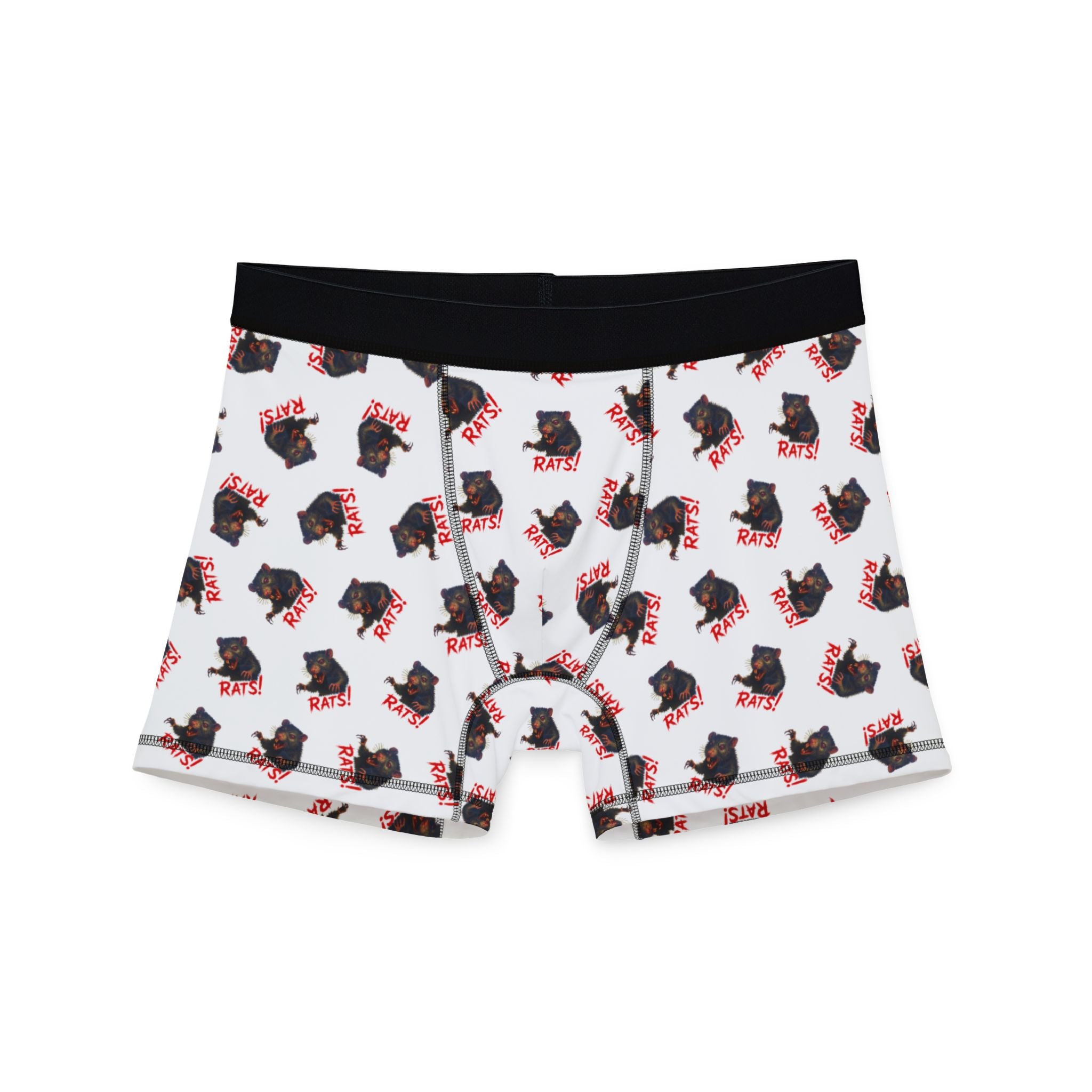 RUG: "RAT" (Multi) - Men's Boxer Briefs - White
