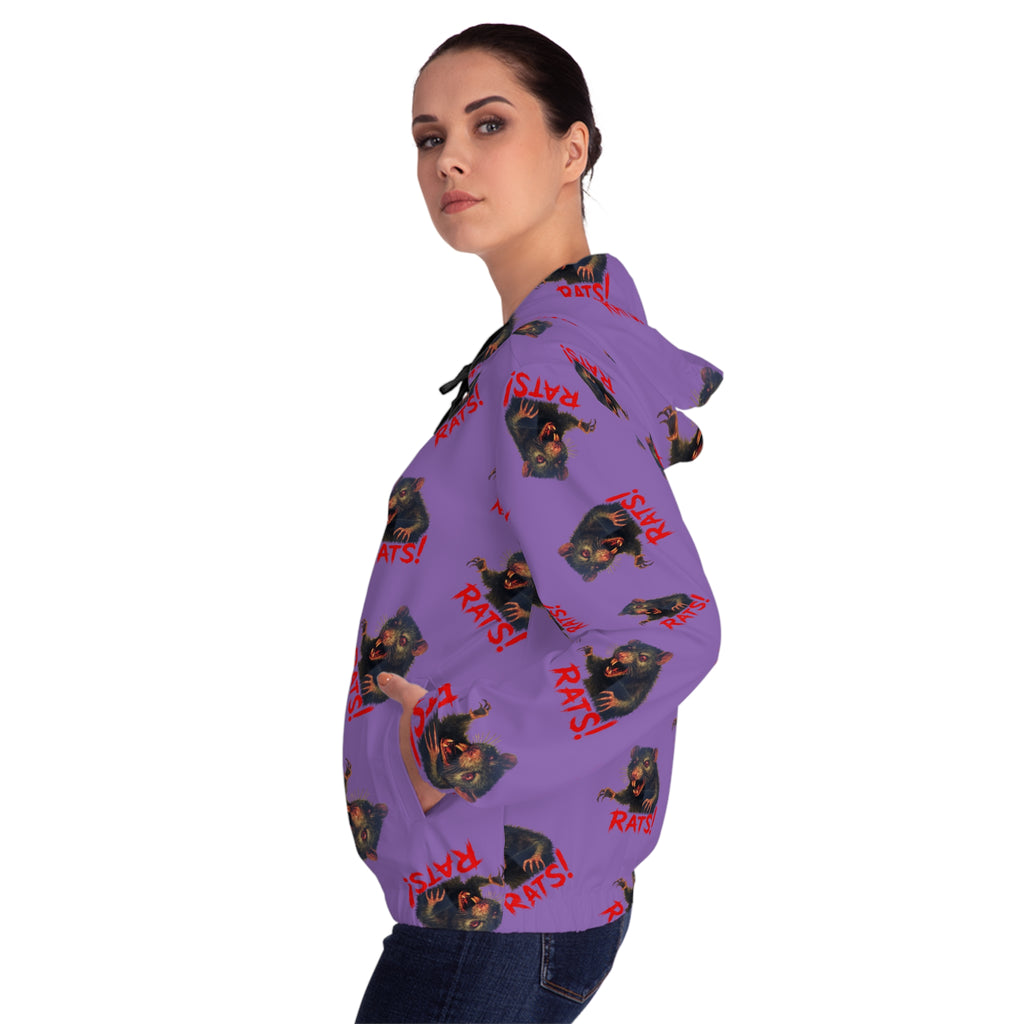 RHD: "RAT" (Multi) - Women’s Full-Zip Hoodie - Lavender