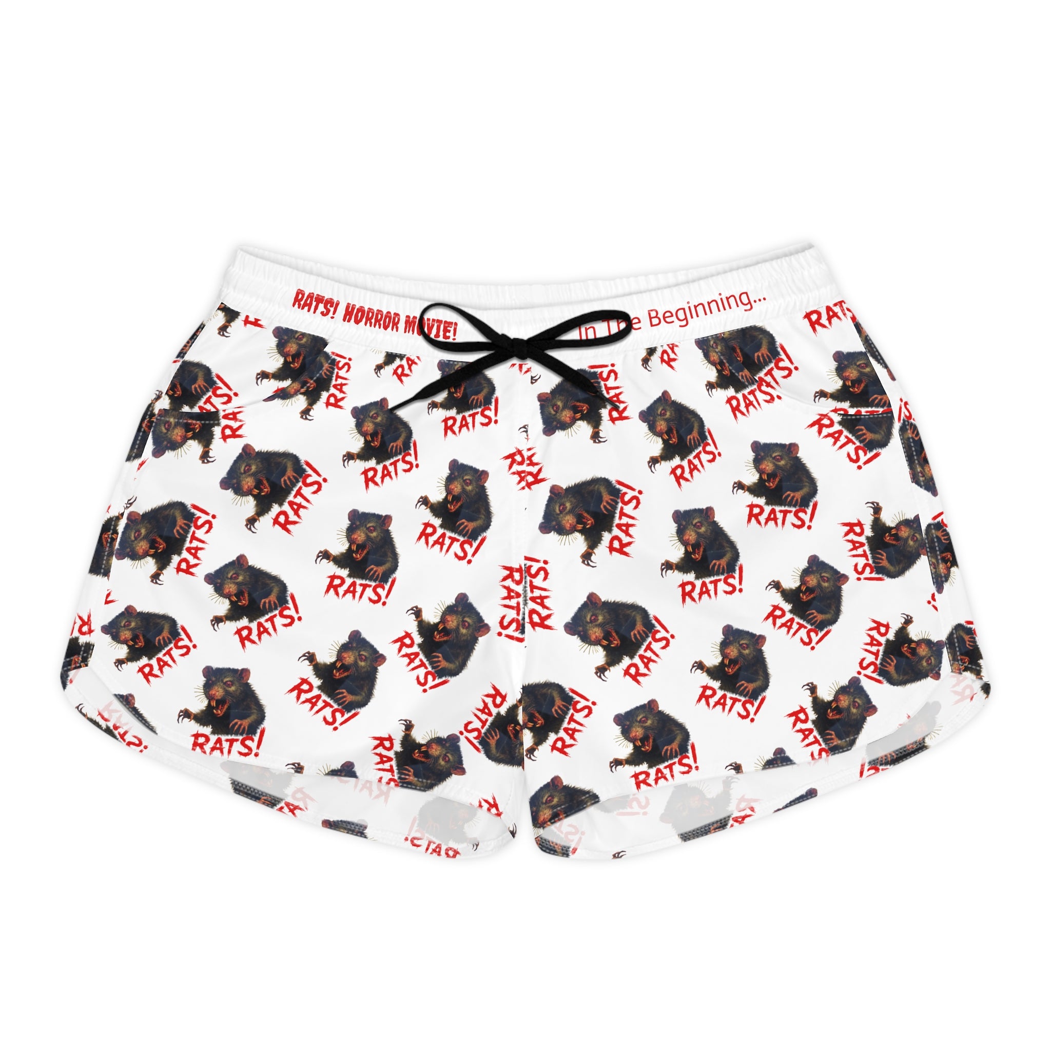 RAW: "RAT" (Multi) - Women's Casual Shorts - White