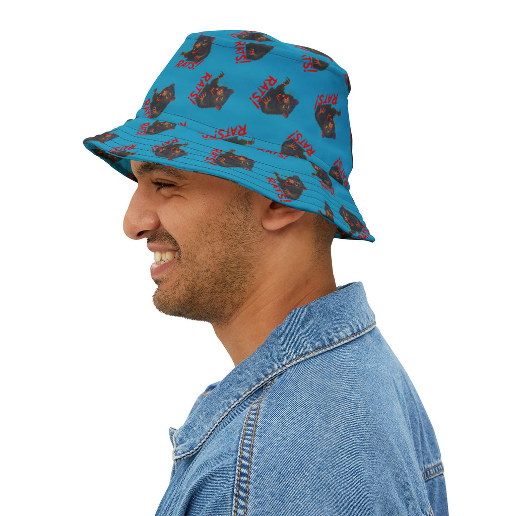 RHT: "RAT" (Multi) - Bucket Hat - Turquoise