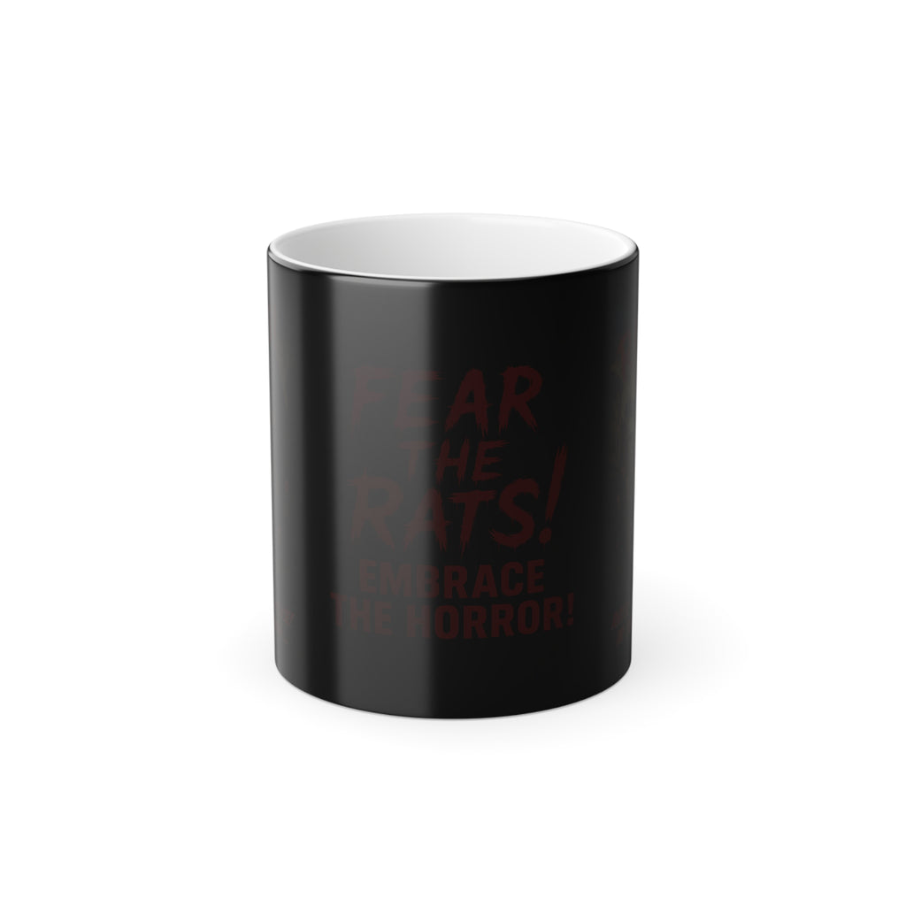 RMG: "Rats! Horror Movie! In The Beginning..." Movie Title Logo - Color Morphing Mug - 11oz