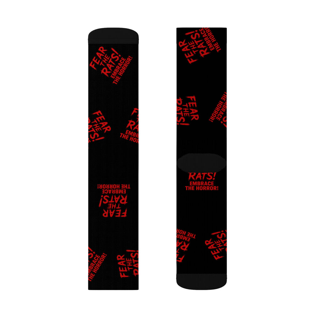 RFW: "Fear the Rats! Embrace the Horror!" - Unisex Socks - Black
