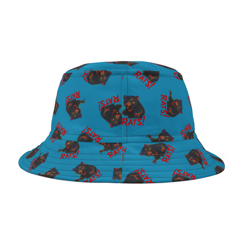 RHT: "RAT" (Multi) - Bucket Hat - Turquoise