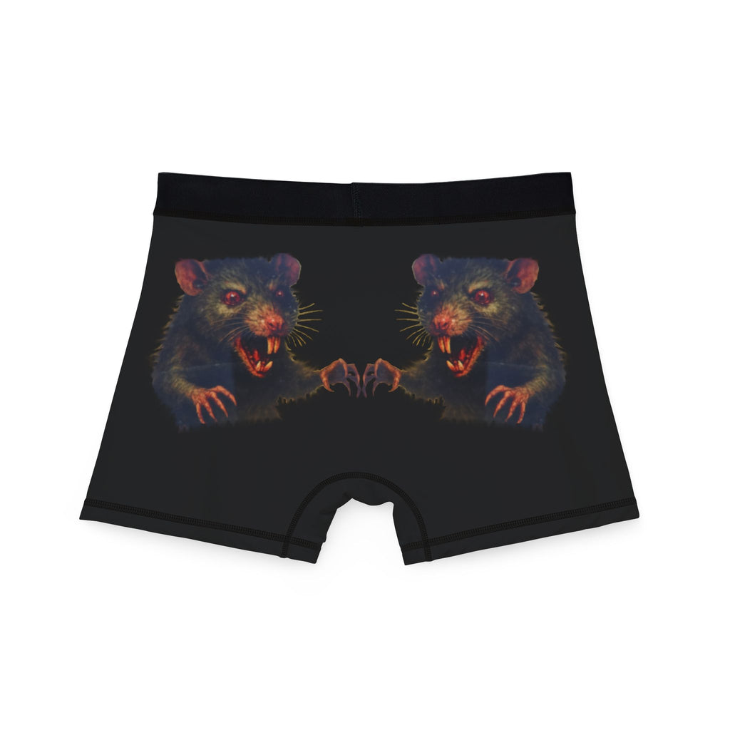 RUG: "Fear the Rats! Embrace the Horror!" (RAT - Back Side) - Men's Boxer Briefs - Black