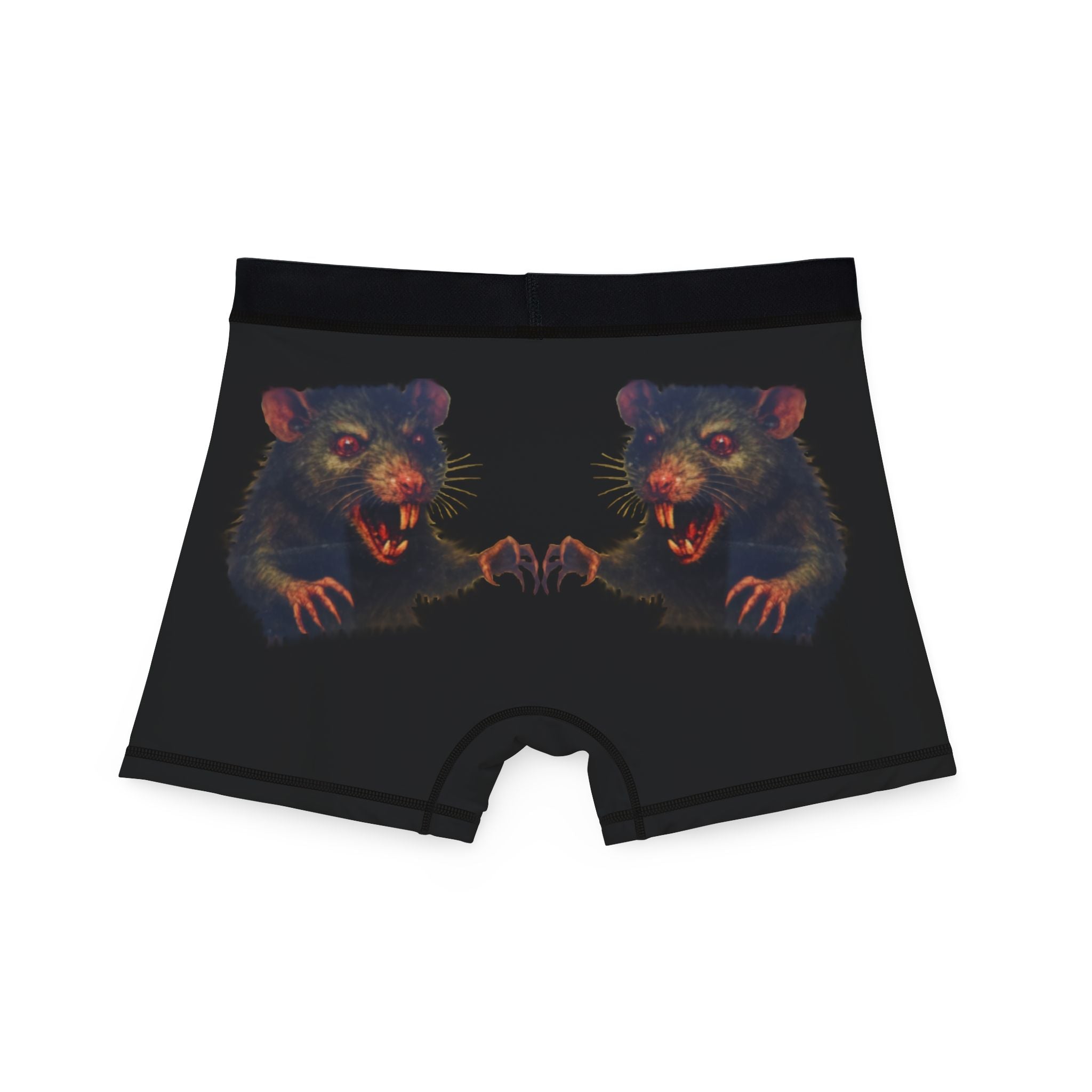 RUG: "Fear the Rats! Embrace the Horror!" (RAT - Back Side) - Men's Boxer Briefs - Black