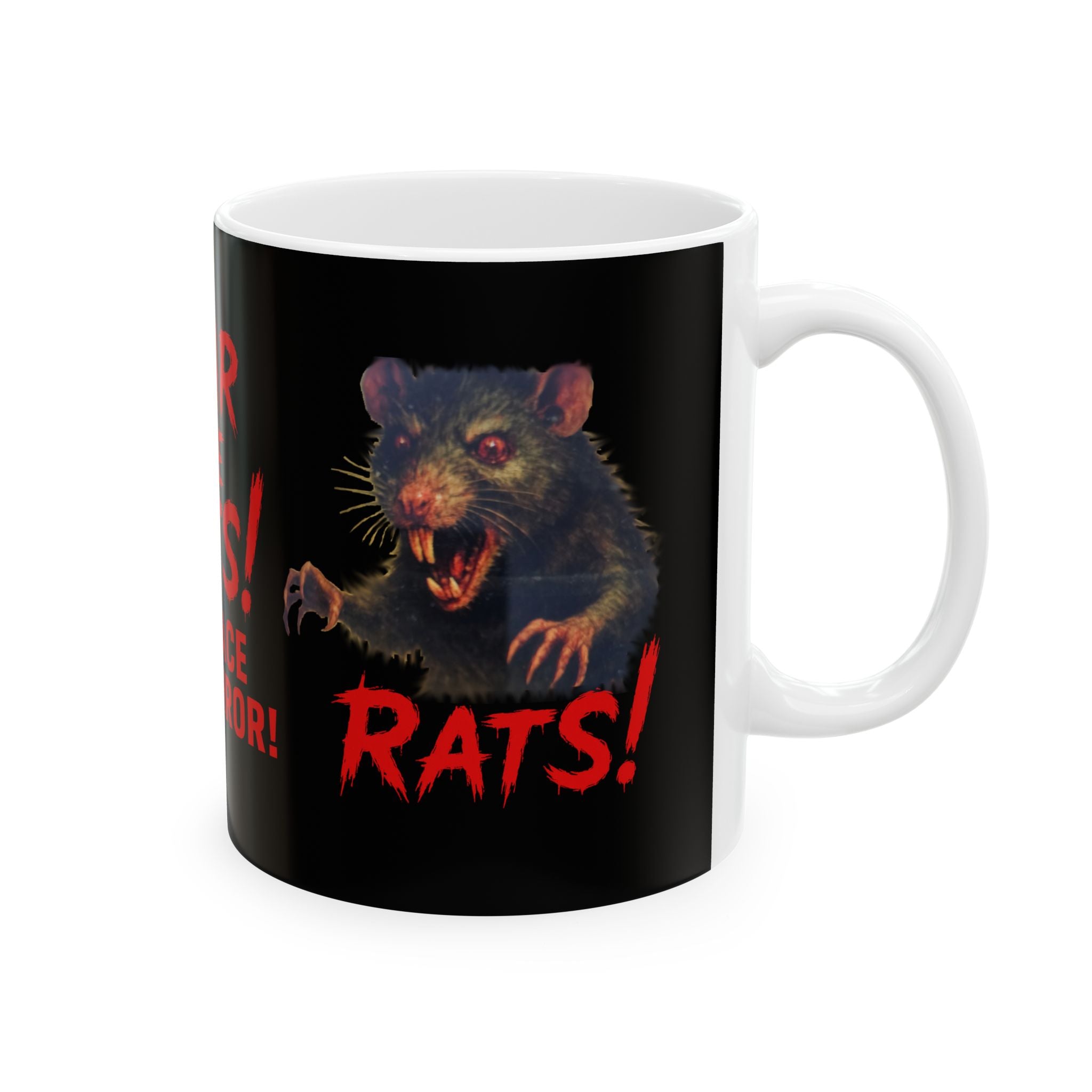 RMG: "Fear the Rats! Embrace the Horror!/RAT" - Ceramic Mug (11oz, 15oz)