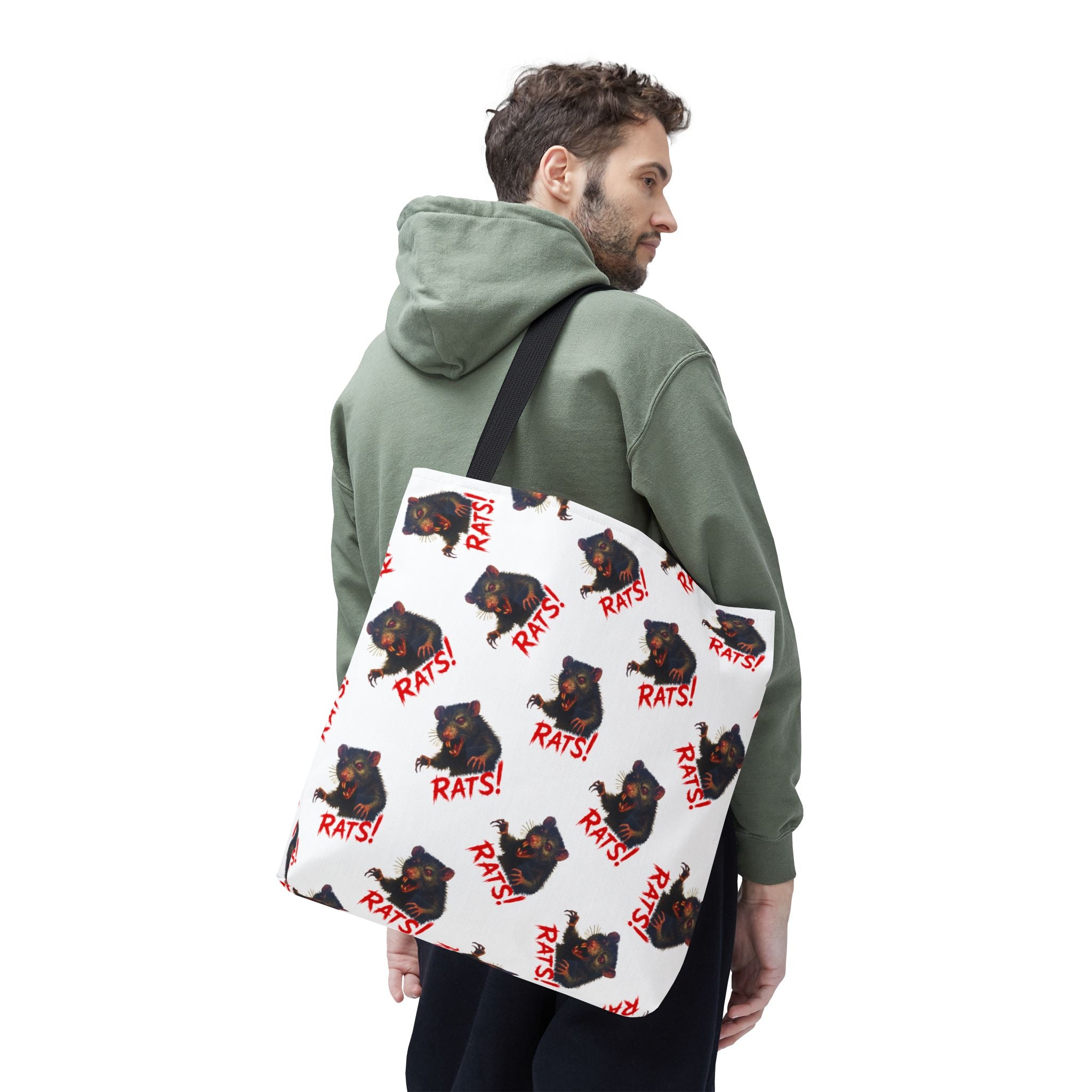 RTB: "RAT" (Multi) - Tote Bag - White