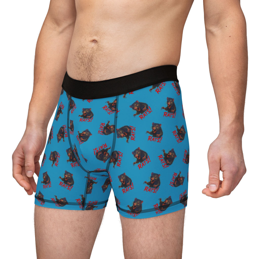 RUG: "RAT" (Multi) - Men's Boxer Briefs - Turquoise