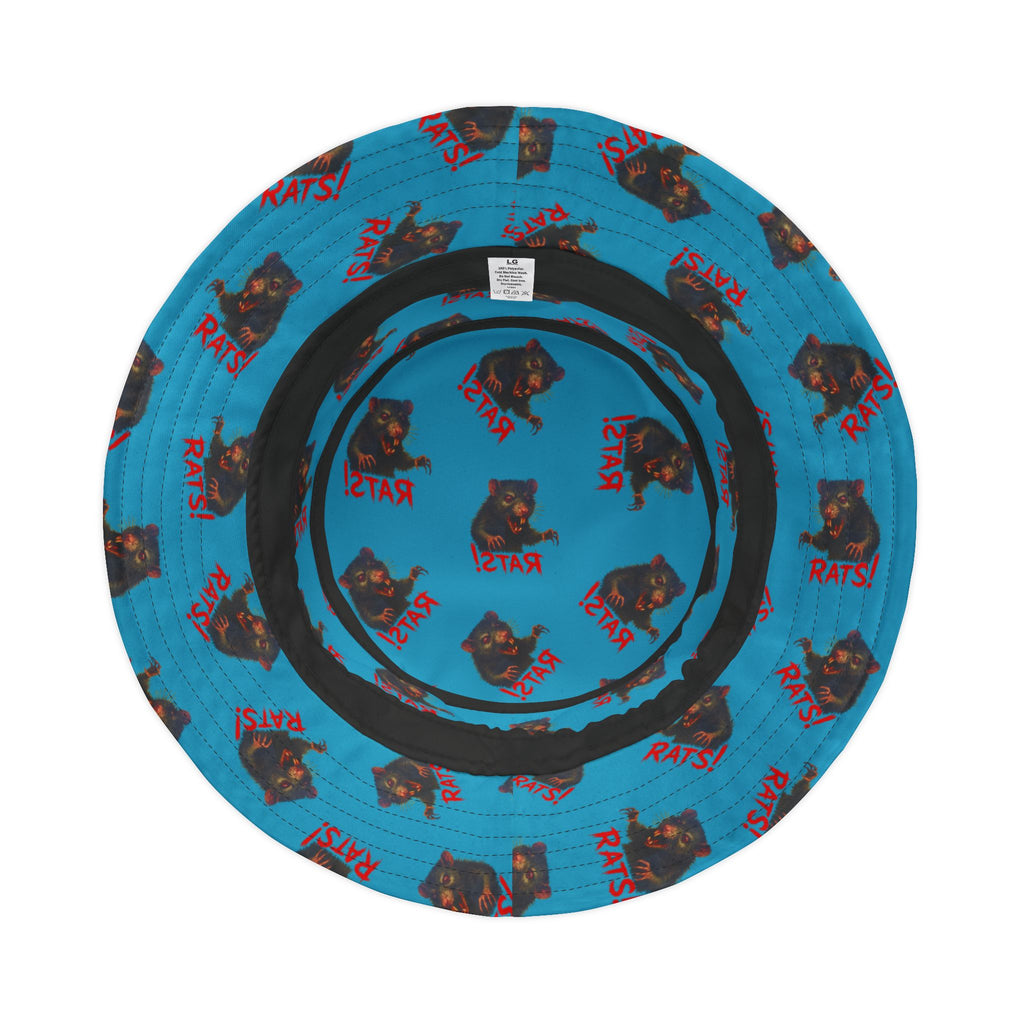 RHT: "RAT" (Multi) - Bucket Hat - Turquoise