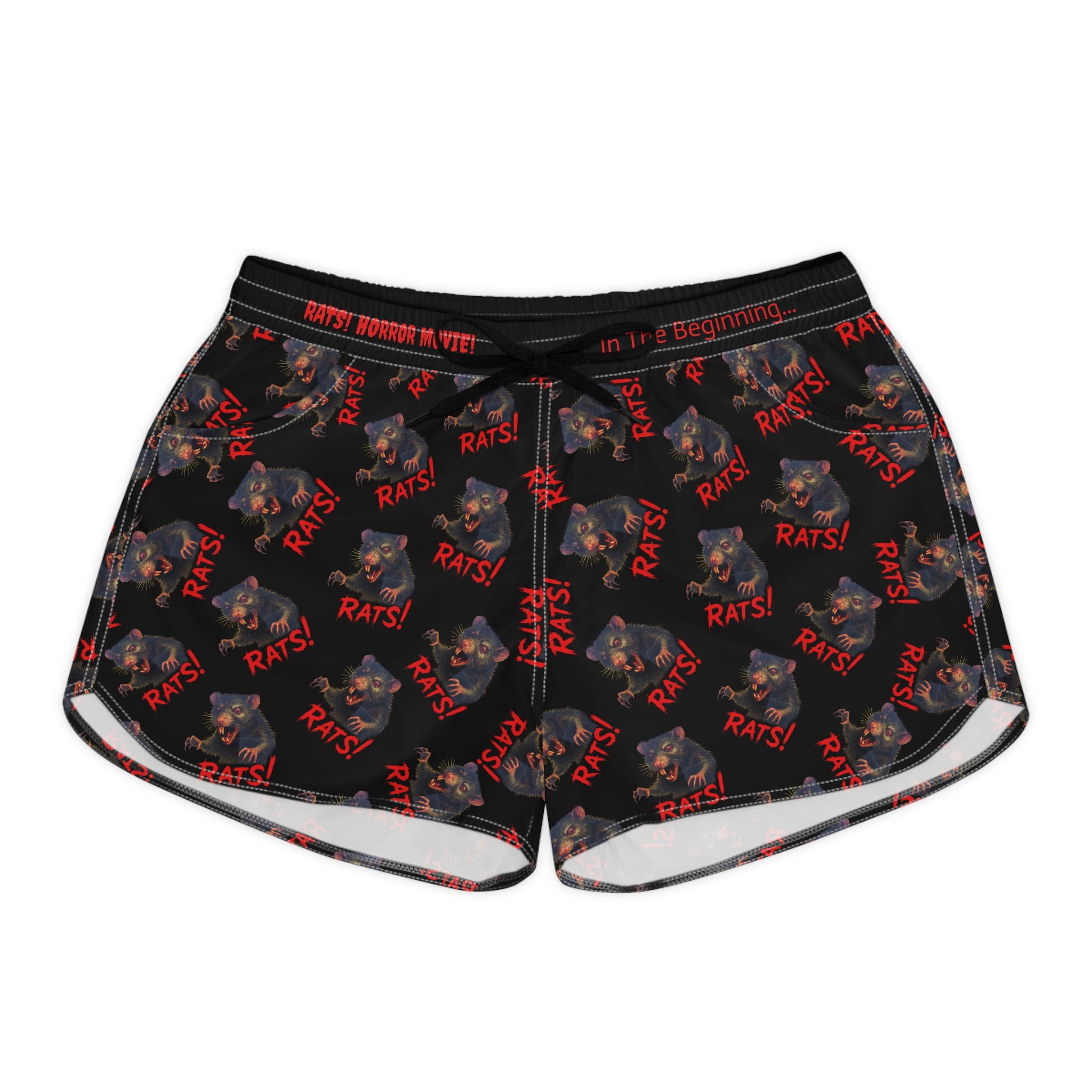 RAW: "RAT" (Multi) - Women's Casual Shorts - Black