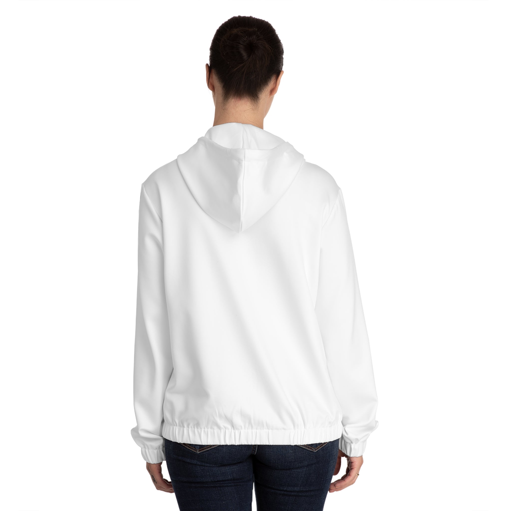 RHD: "RATS!" - Movie Title Logo - Women’s Full-Zip Hoodie - White