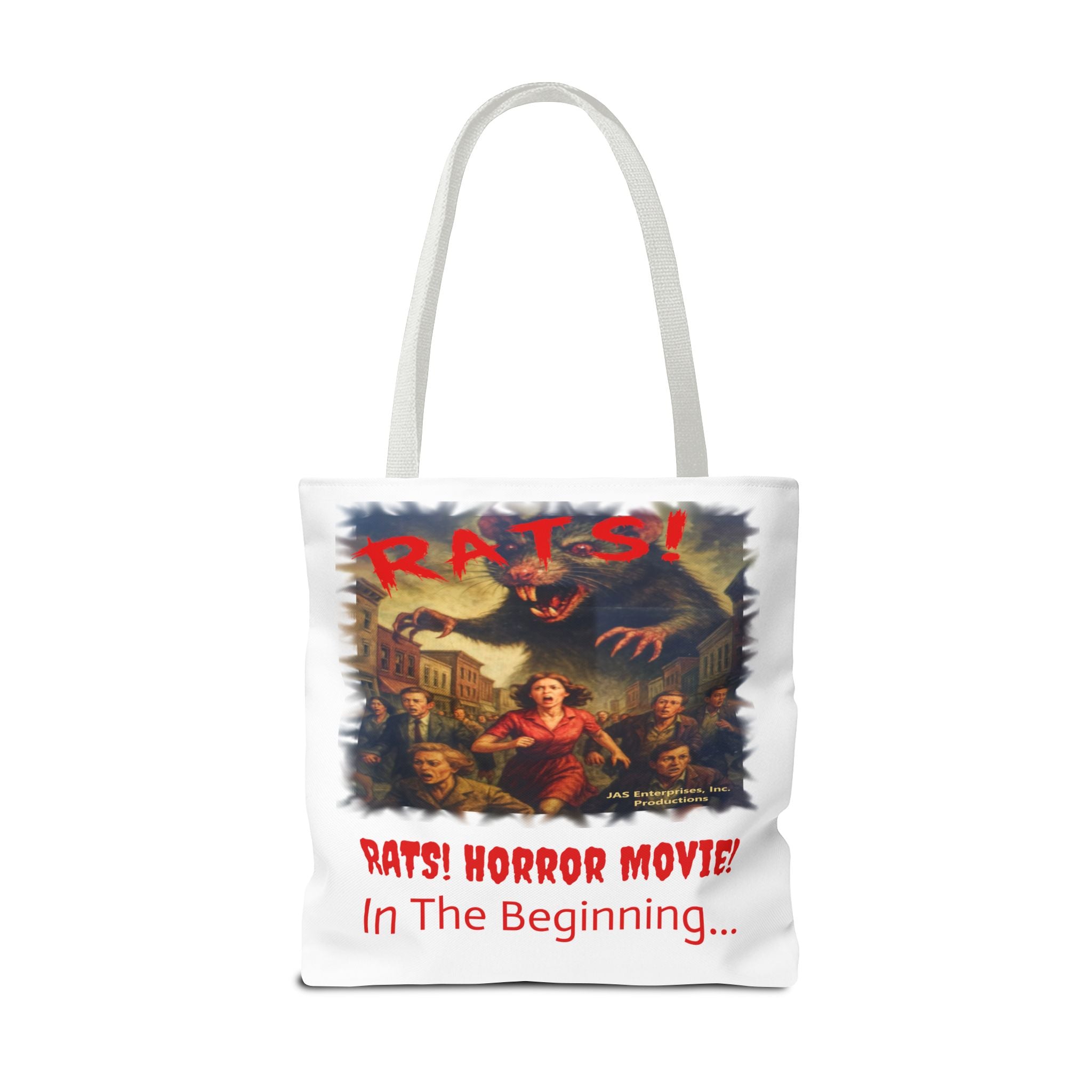 RTB: "RATS!" Logo - Tote Bag - White