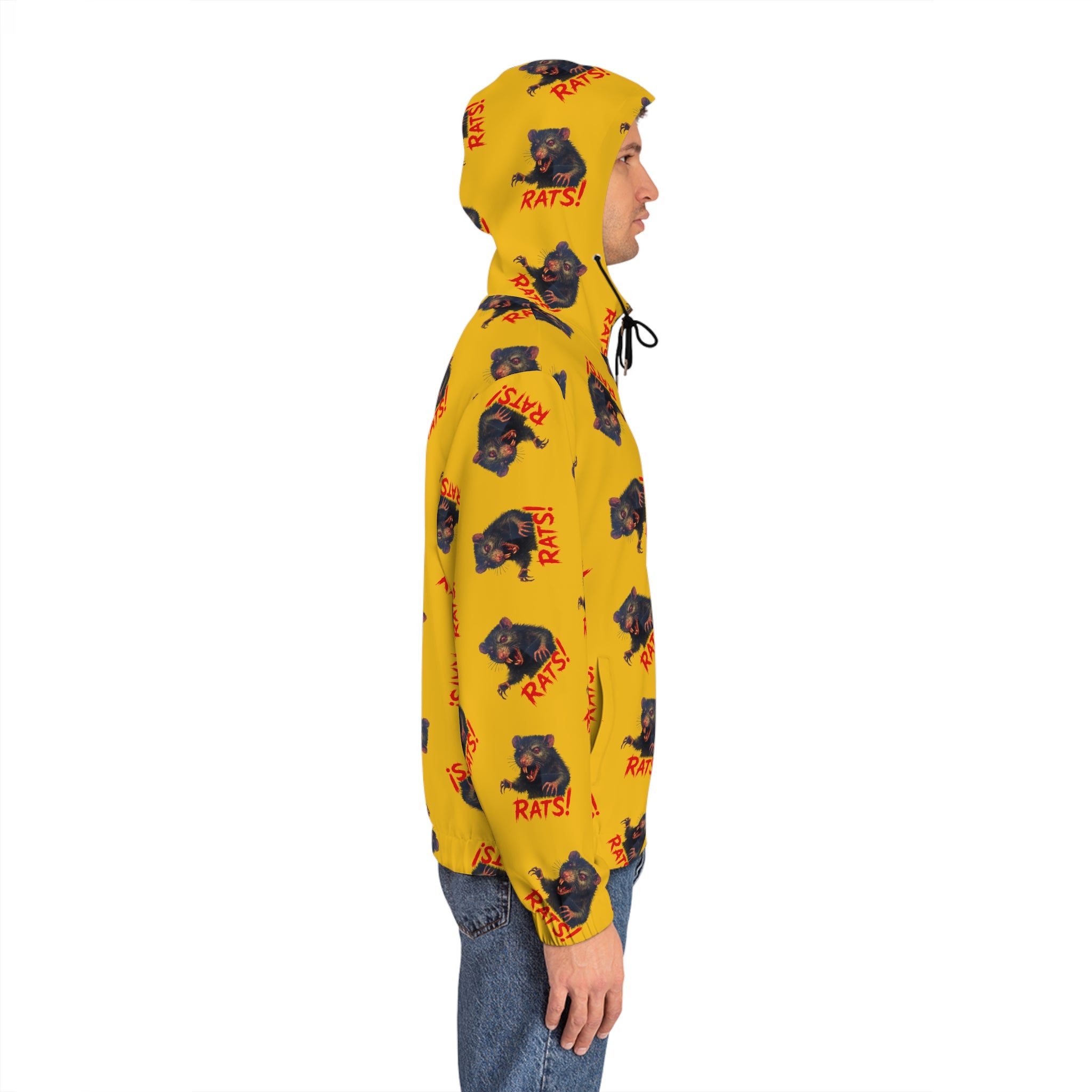 RHD: "RAT" (Multi) - Men's Full-Zip Hoodie - Yellow