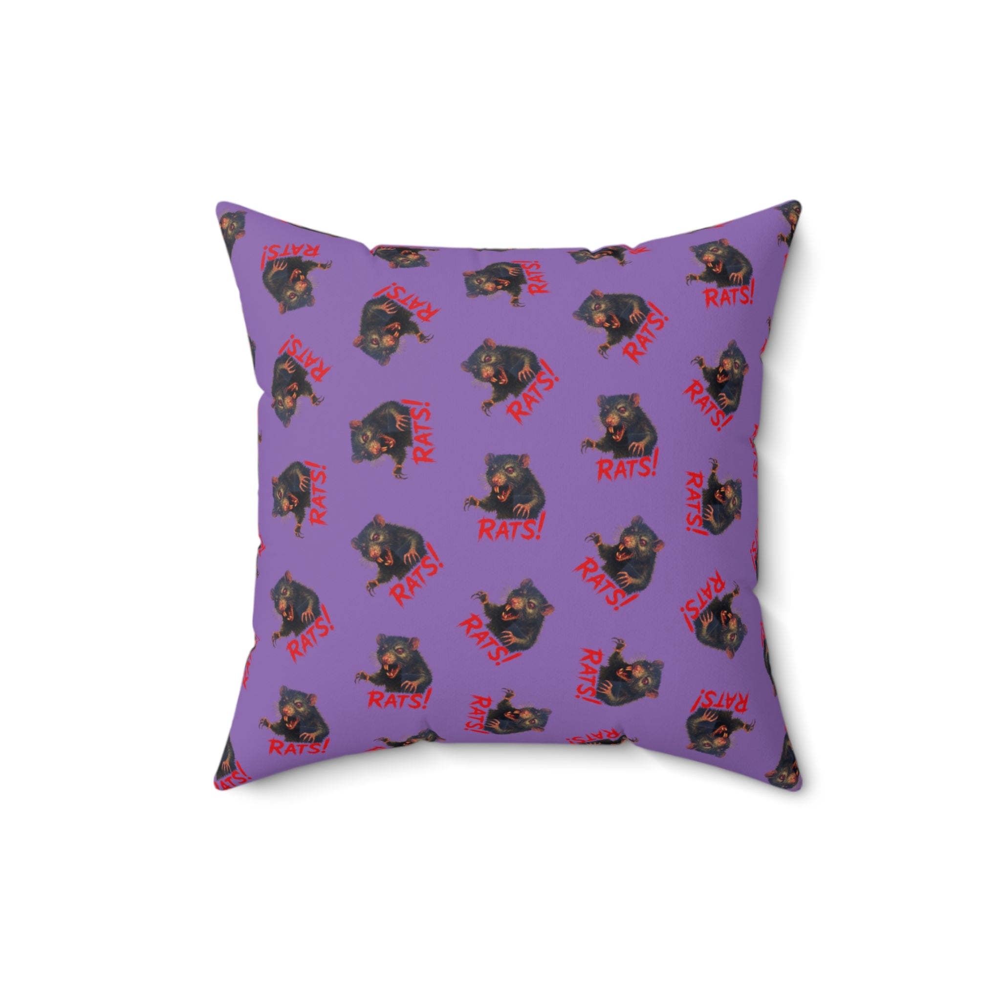 RPW: "RAT" (Multi) - Polyester Throw Pillow - (Lavender)