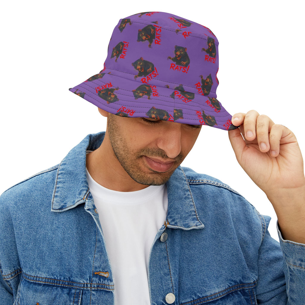 RHT: "RAT" (Multi) - Bucket Hat - Lavender