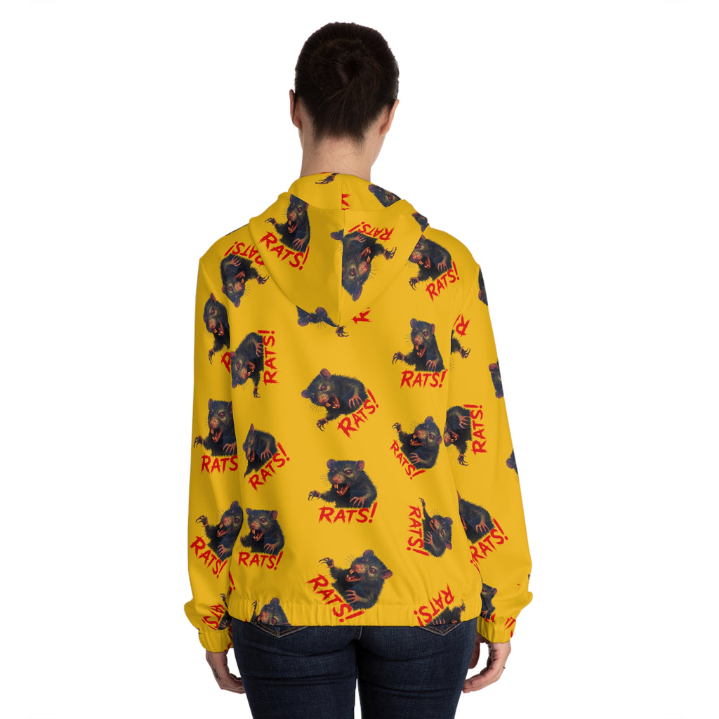 RHD: "RAT" (Multi) - Women’s Full-Zip Hoodie - Yellow