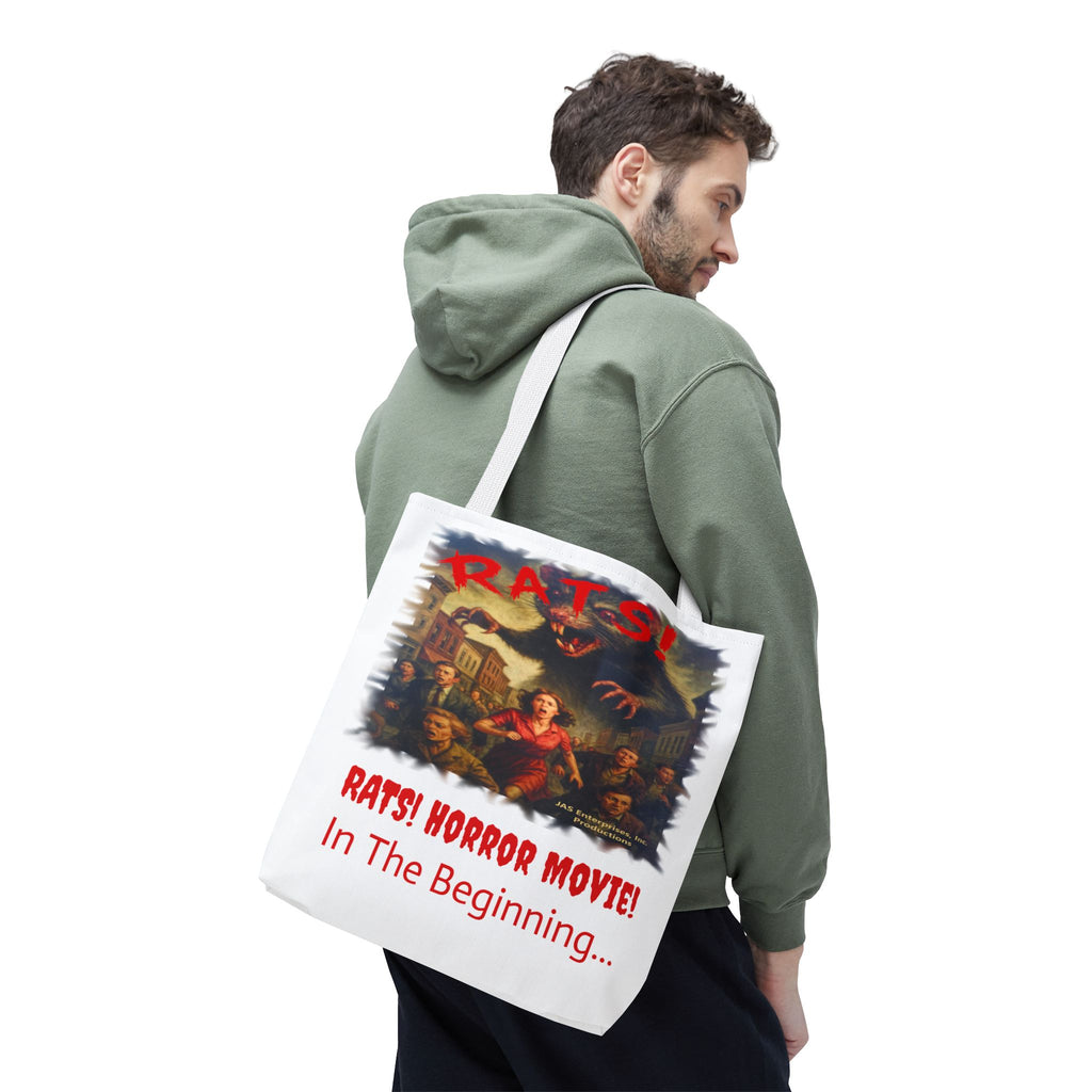 RTB: "RATS!" Logo - Tote Bag - White