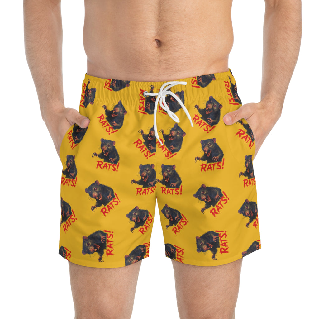 RSW: "RAT" (Multi) - Swim Trunks - Yellow