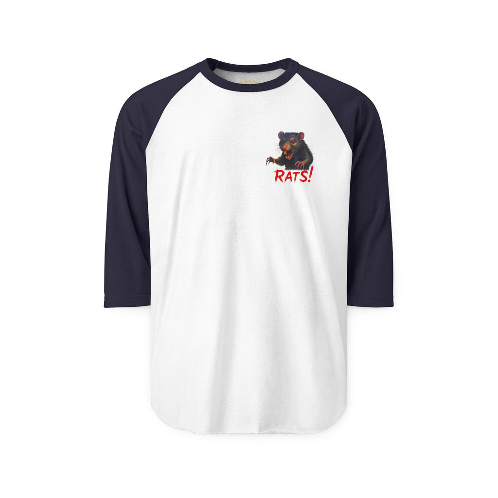 RRS: "RAT" Small Logo - Unisex Three-Quarter Sleeve Raglan Shirt