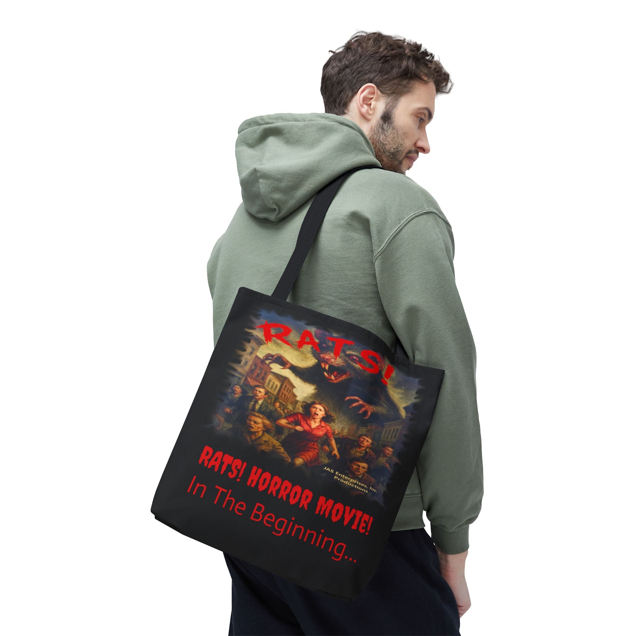 RTB: "RATS!" Logo - Tote Bag - Black