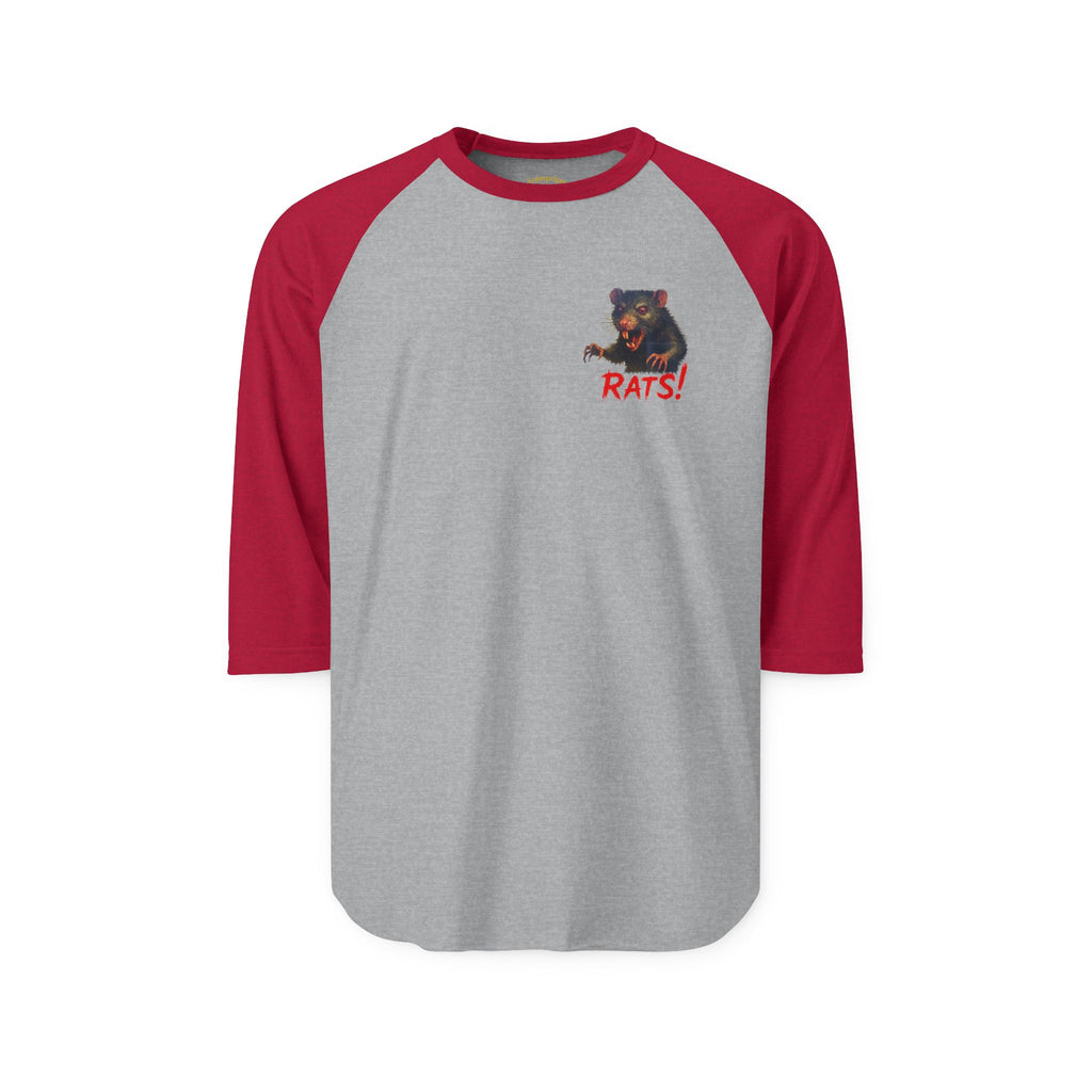 RRS: "RAT" Small Logo - Unisex Three-Quarter Sleeve Raglan Shirt