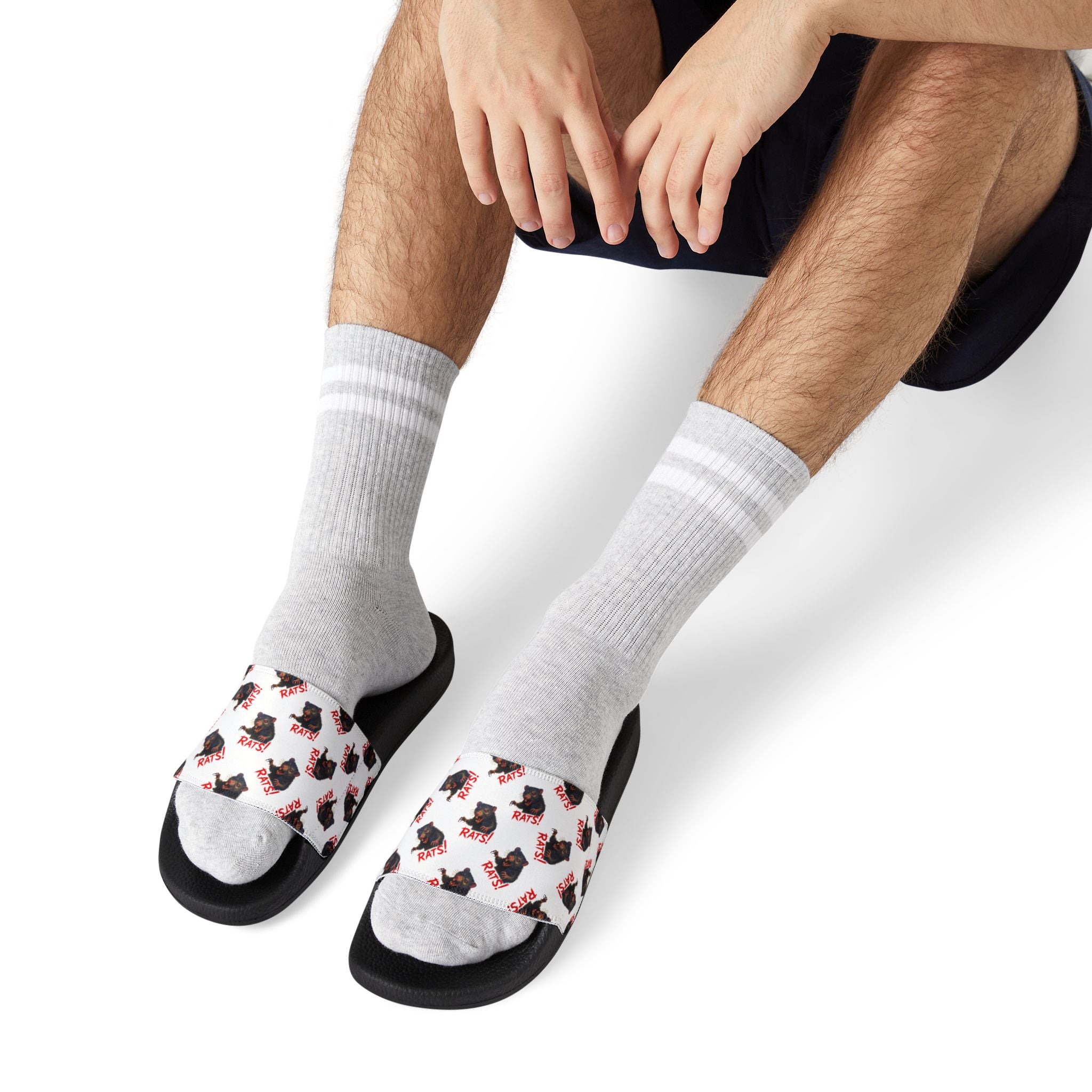 RFW: "RAT" (Multi) - Men's Removable-Strap Sandals (White)